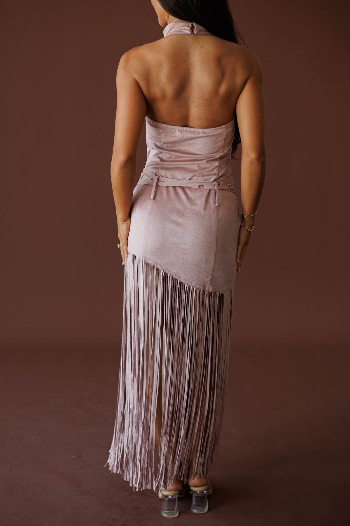West Of Sunset Suede Dress