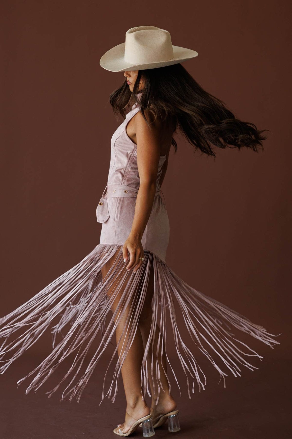 West Of Sunset Suede Dress