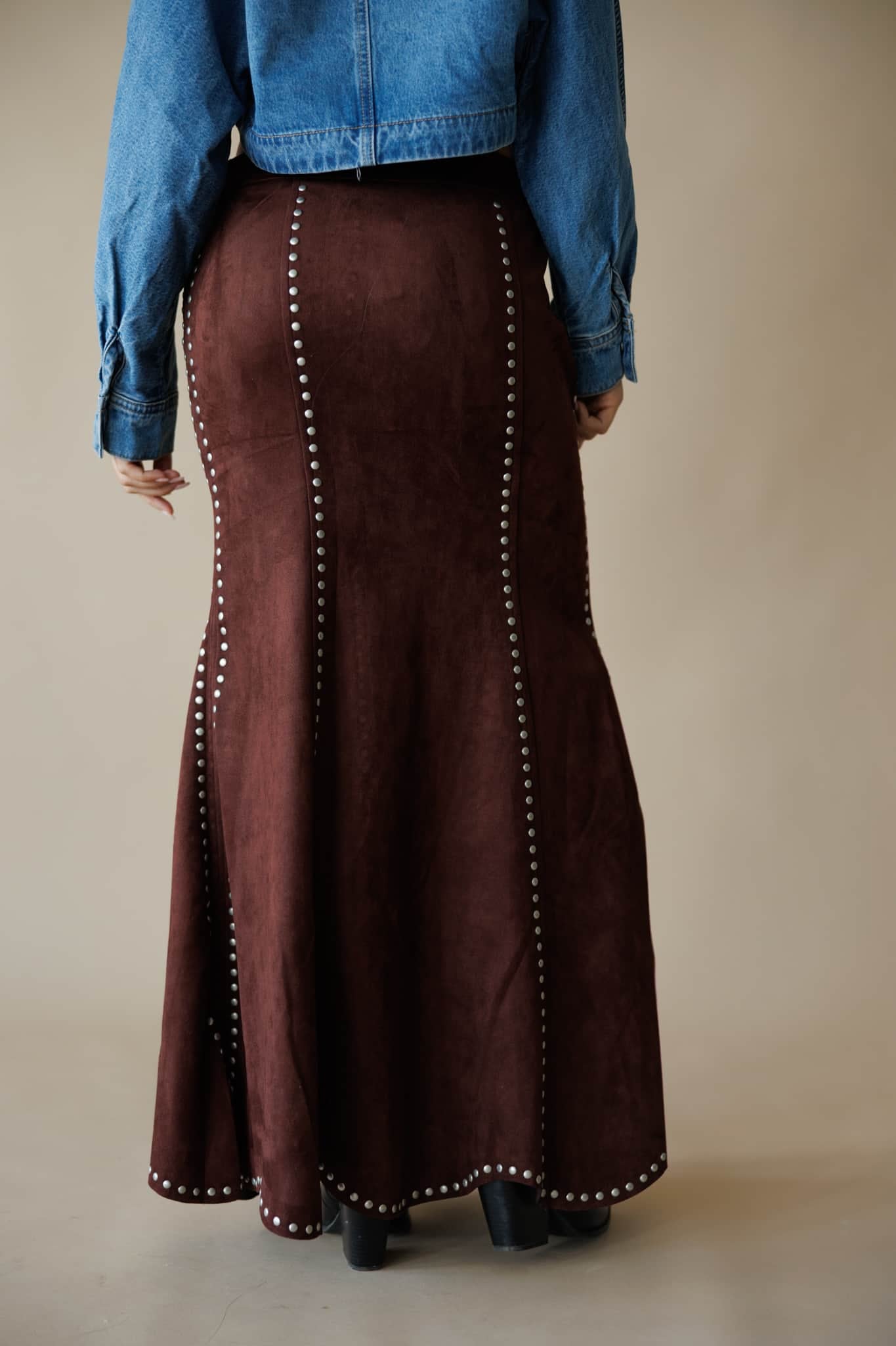 Whiskey Business Studded Skirt