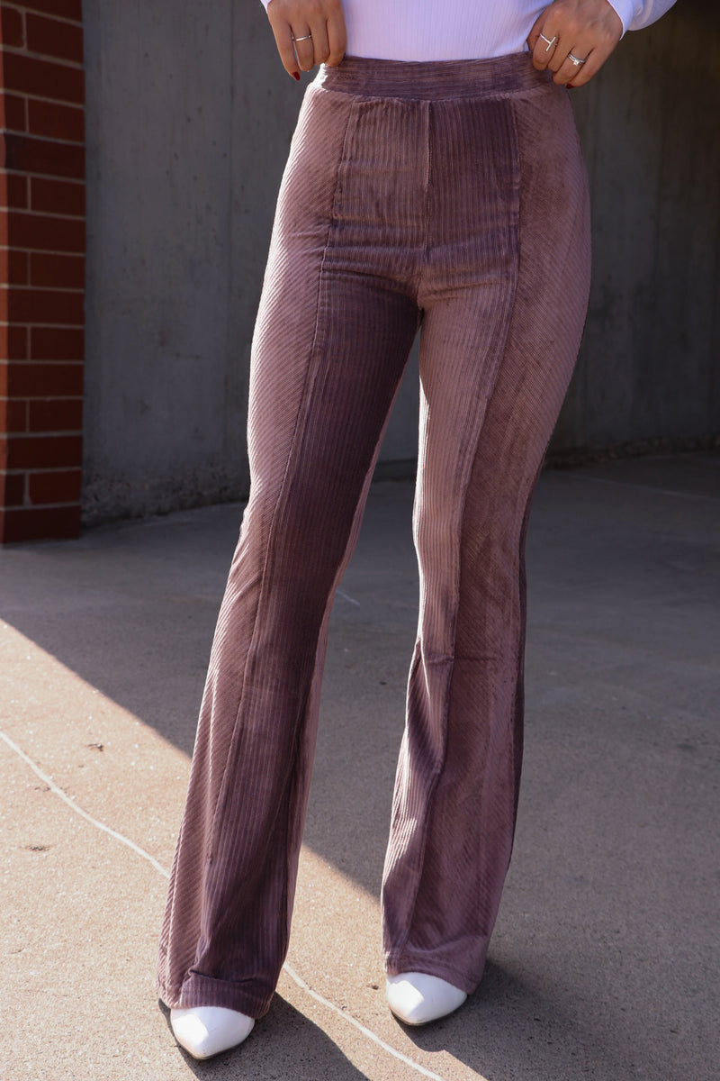 Velour Flare Pants