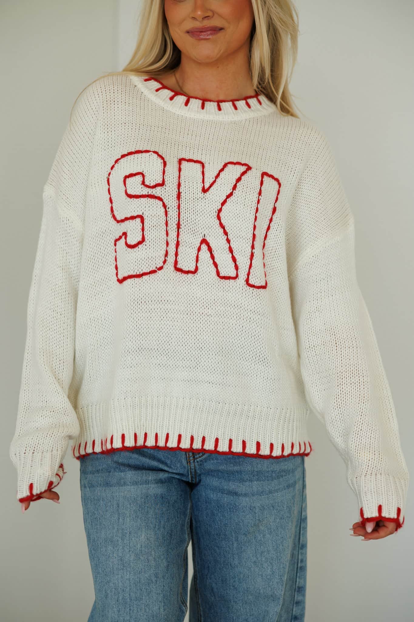 Cozy Knit Ski Sweater