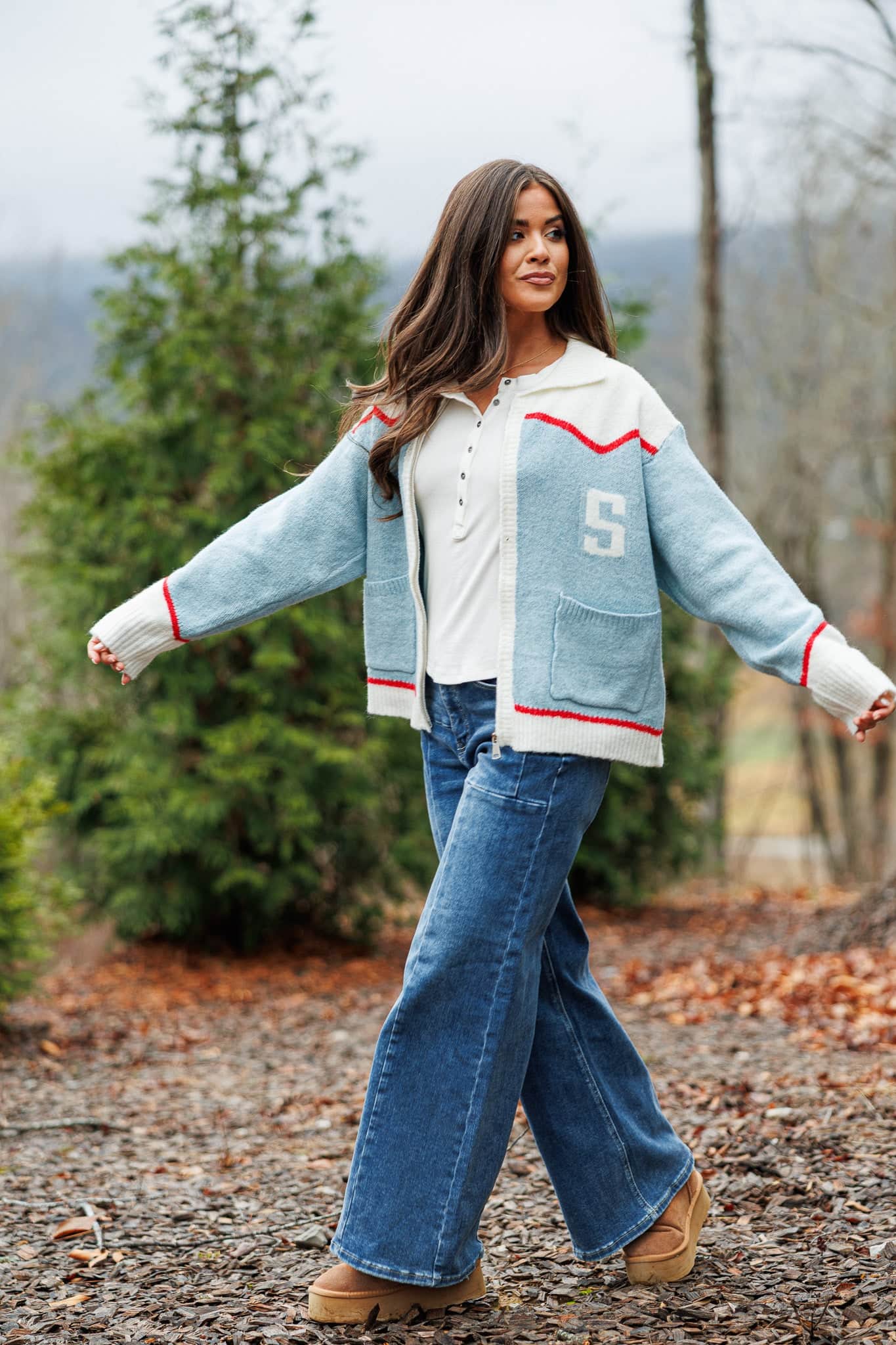 Ski Patch Knit Cardigan