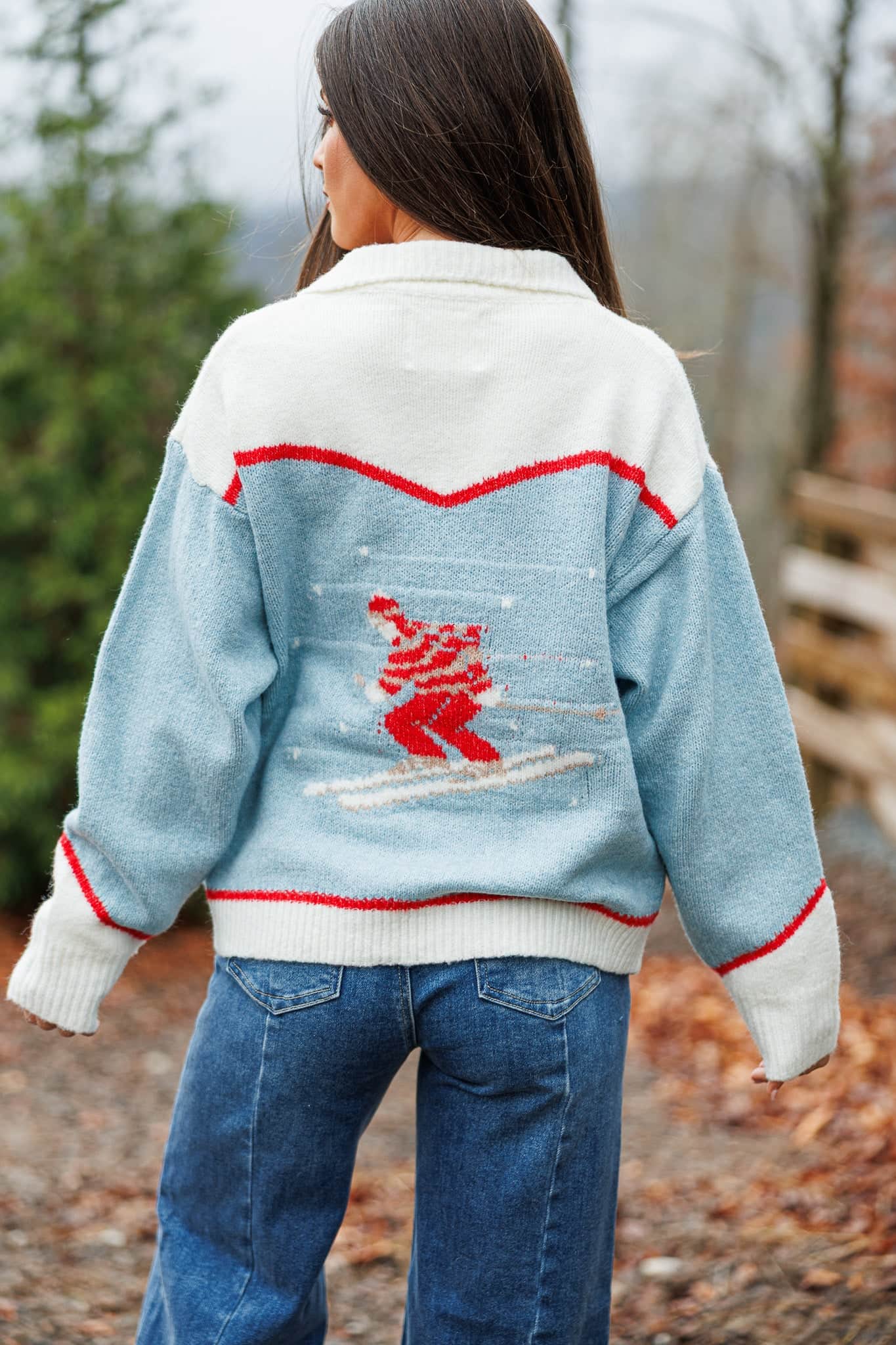 Ski Patch Knit Cardigan