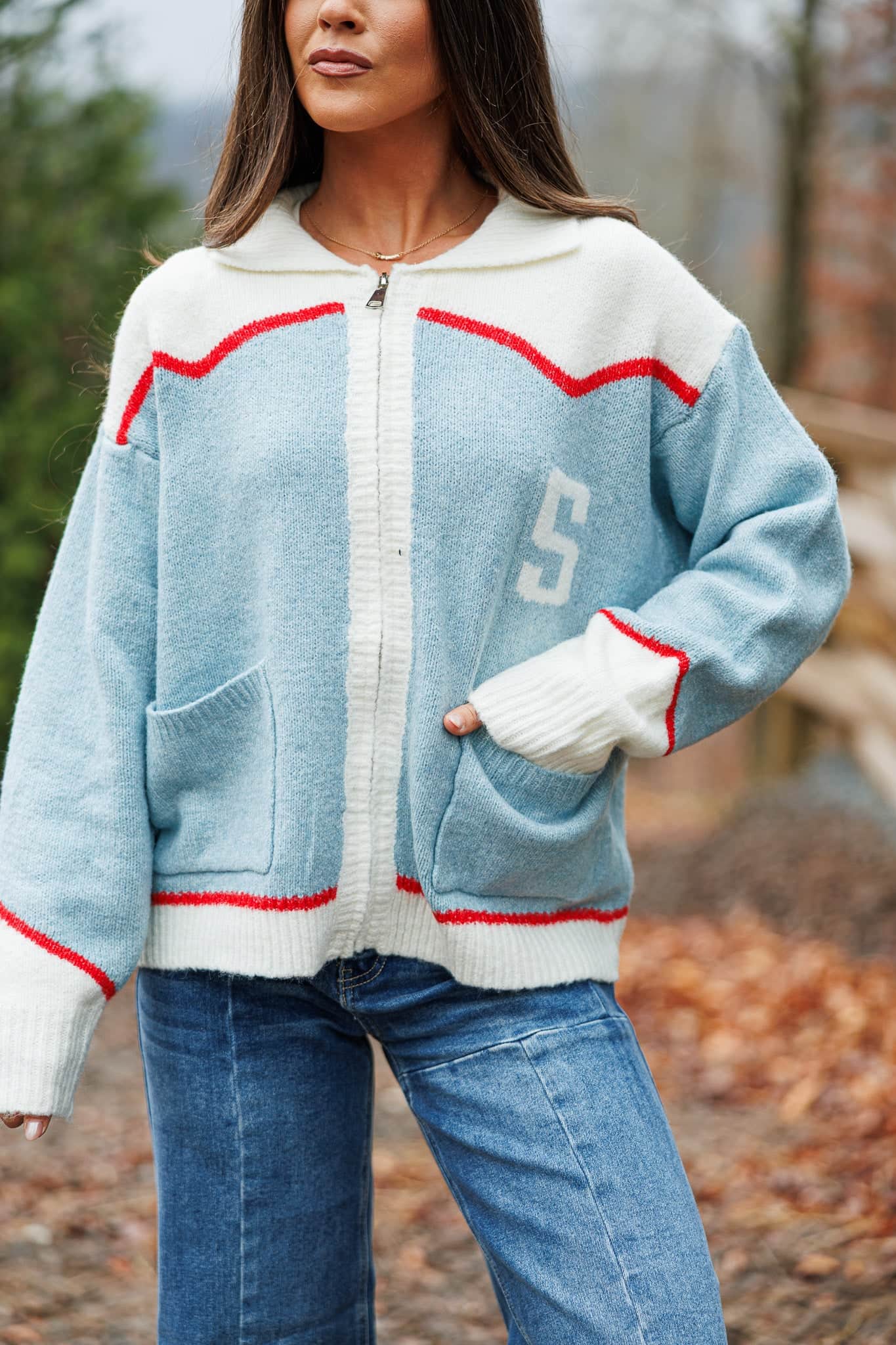 Ski Patch Knit Cardigan