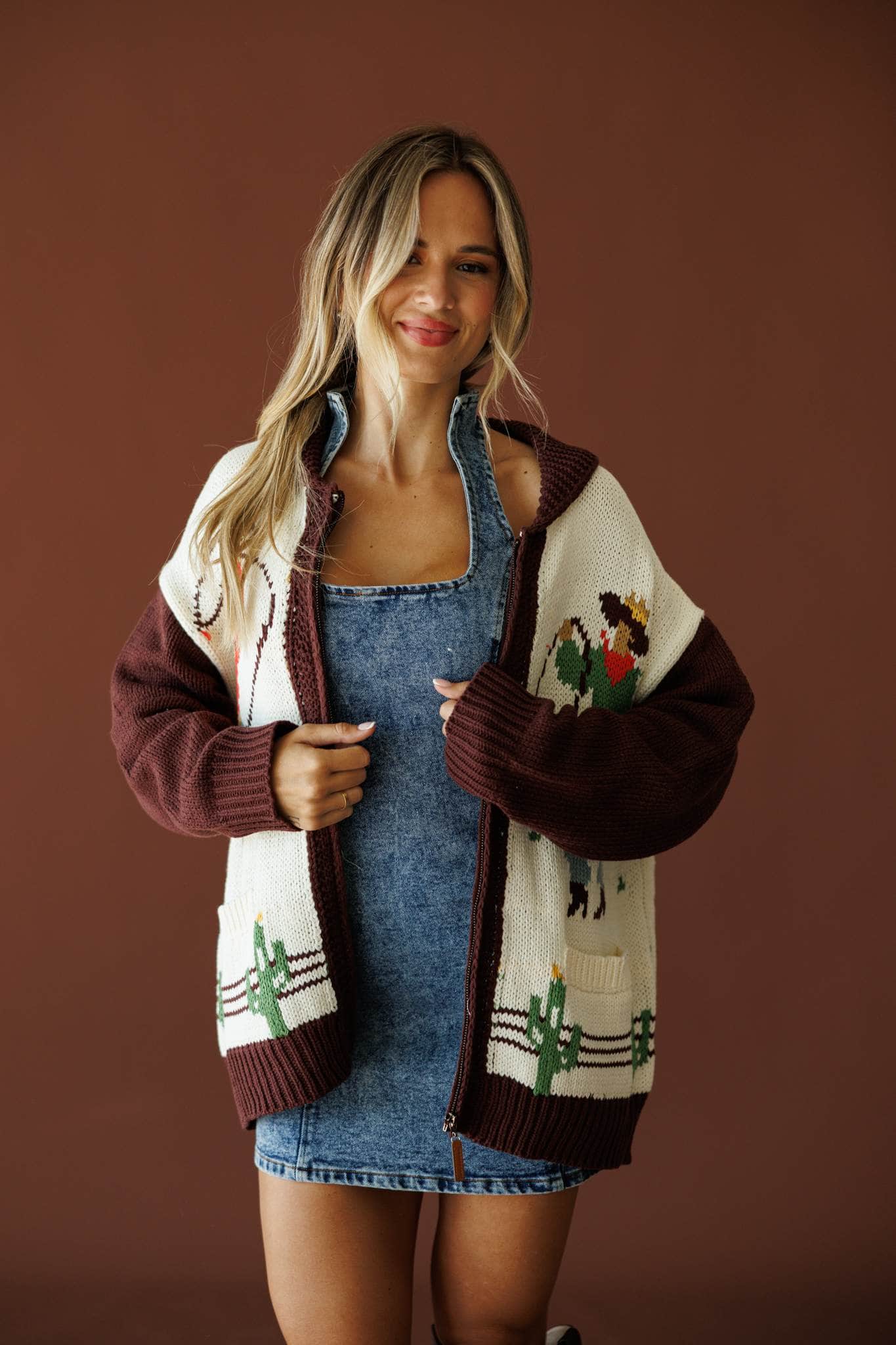 Cowboys Only Cardigan