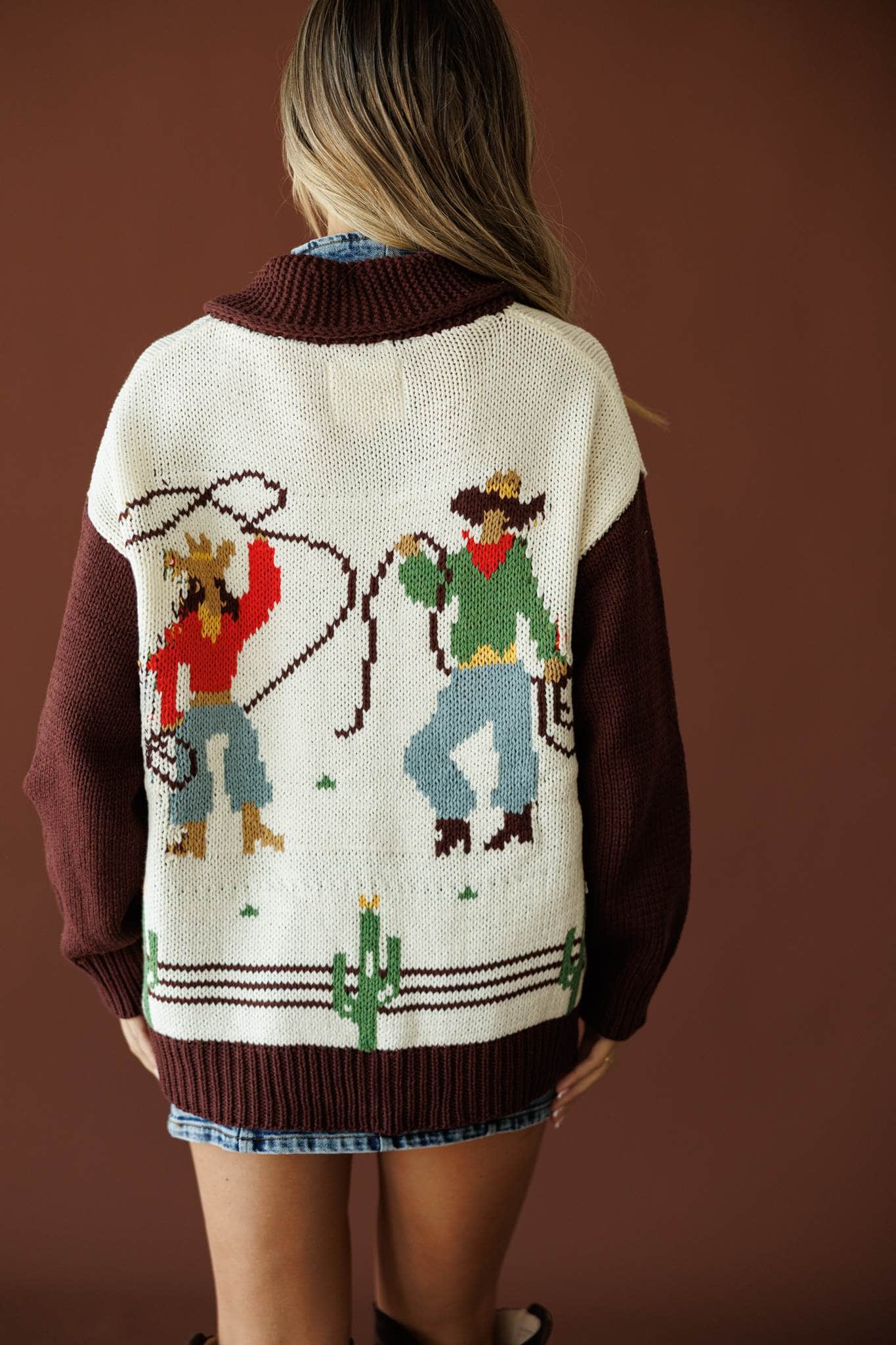 Cowboys Only Cardigan