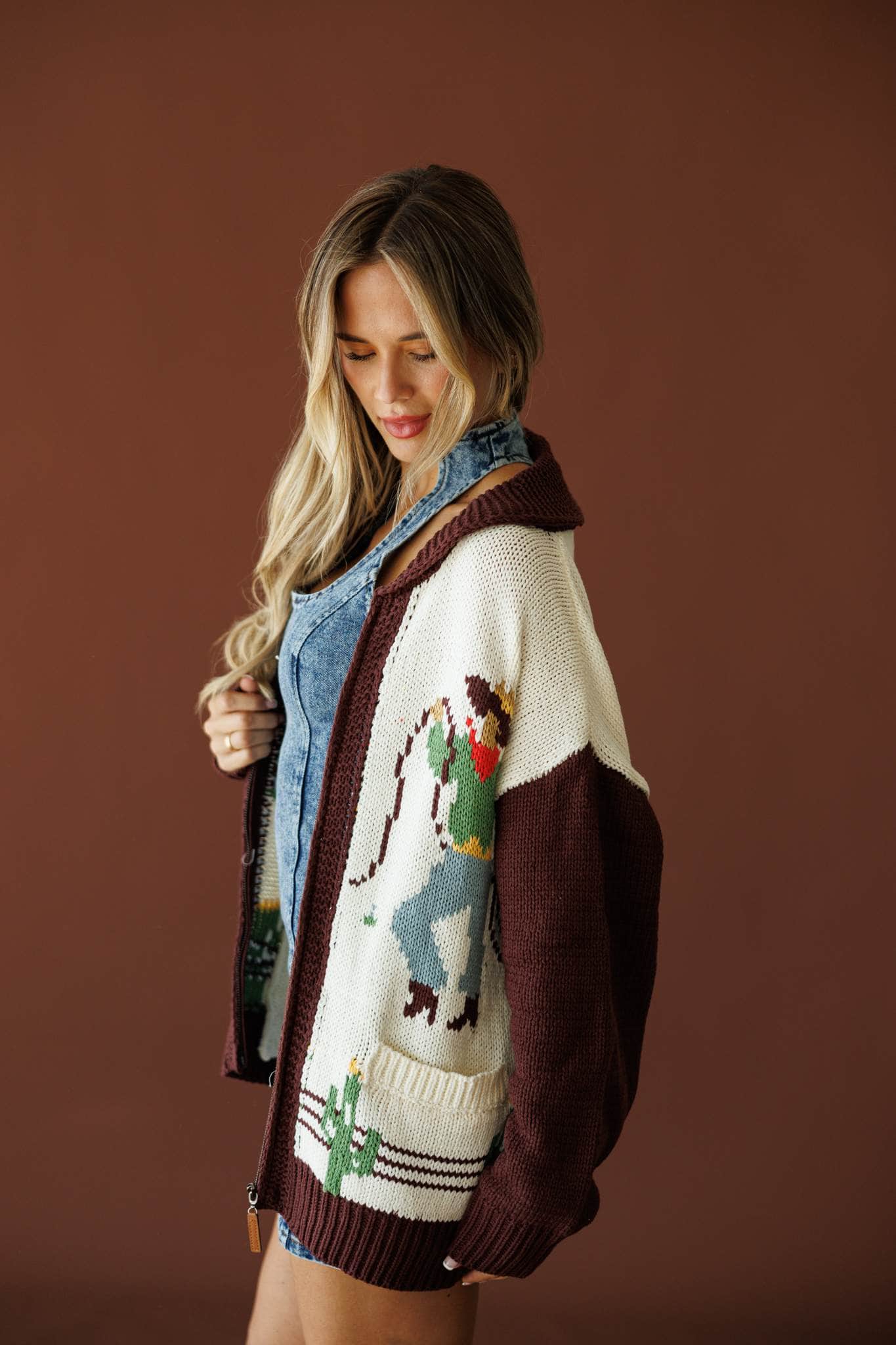 Cowboys Only Cardigan