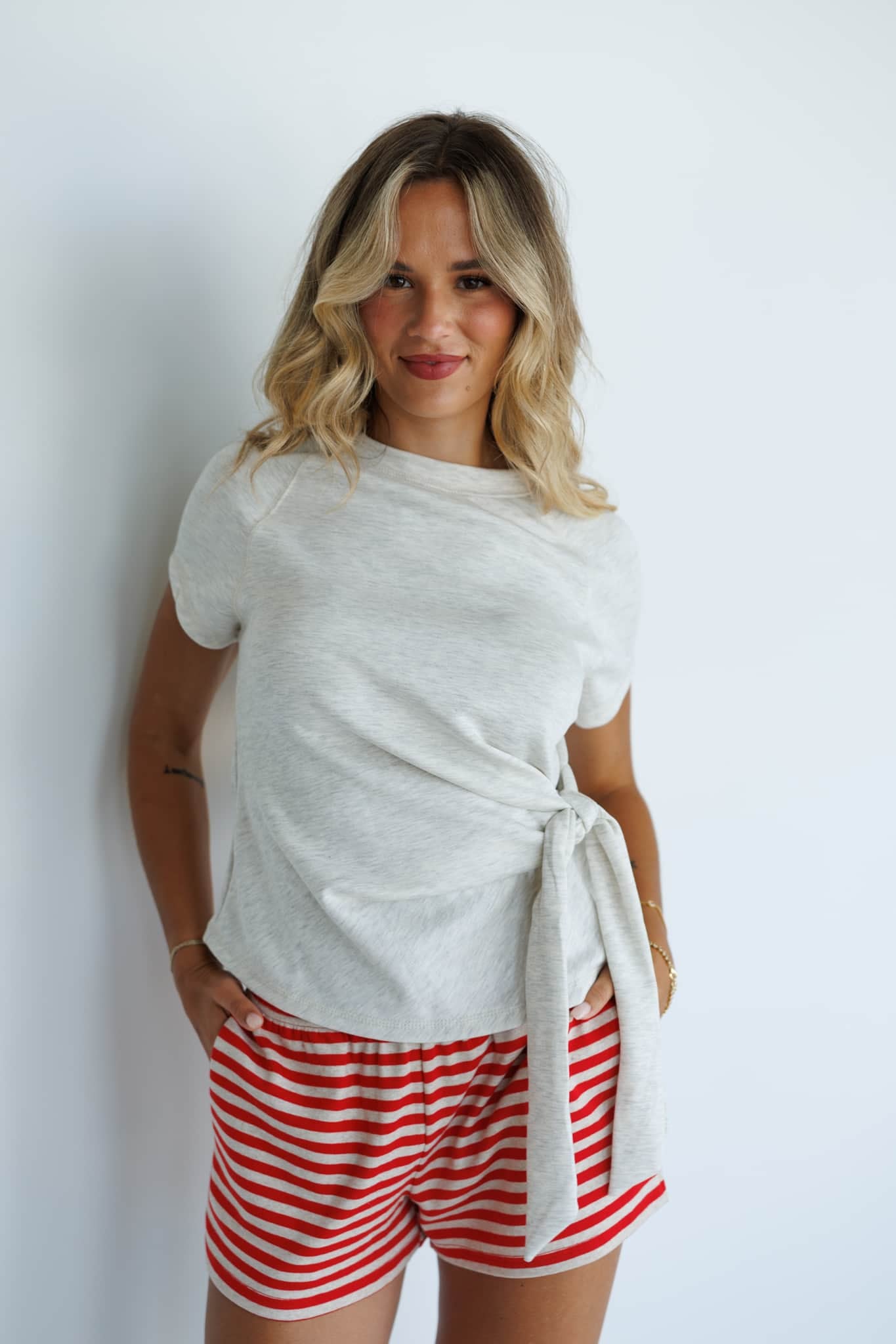 Side Note Wrap Top