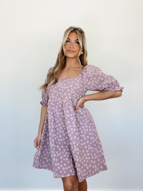 Lavender polka dot outlet dress