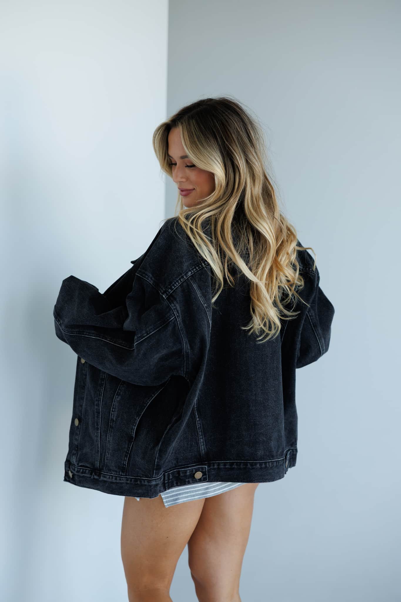 Black Oversized Claudia Jacket