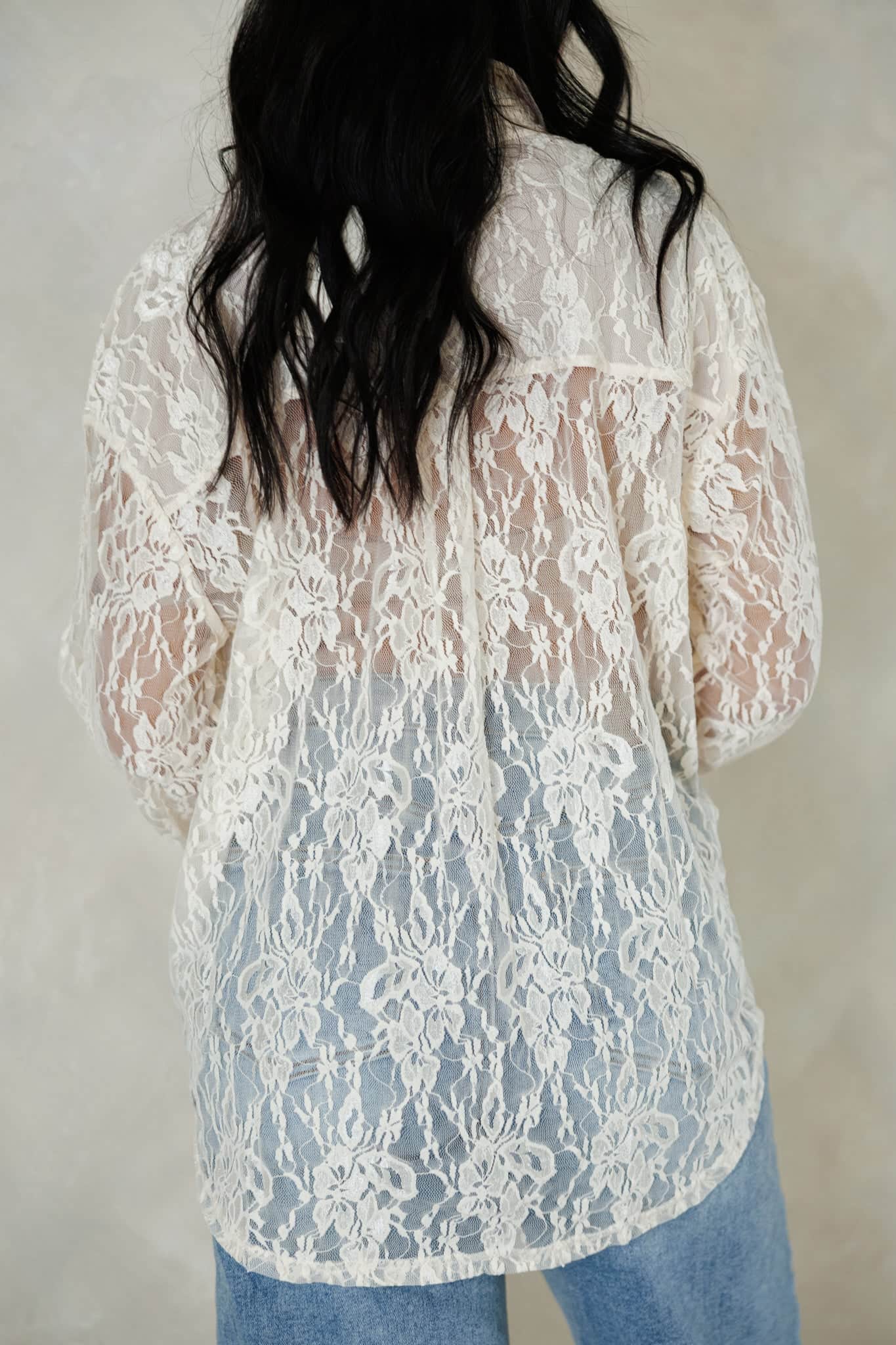 Boho Floral Lace Shirt