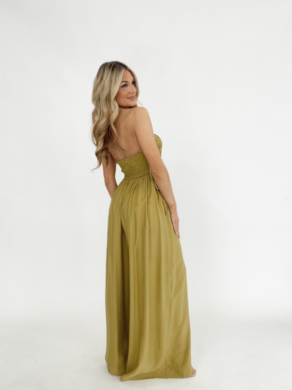 Botanical Bliss Jumpsuit Mustard Seed