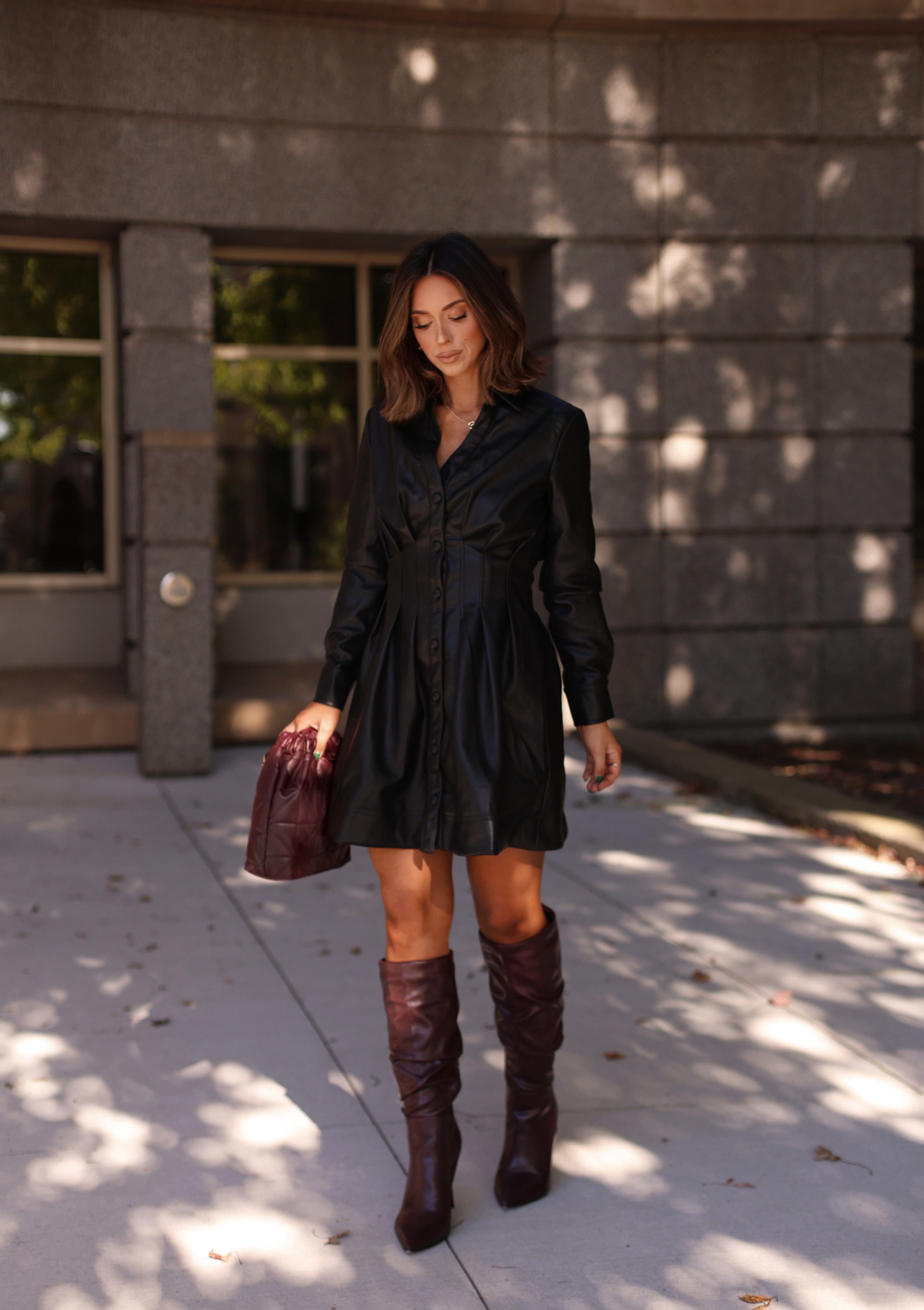 Bristol Leather Jacket Dress