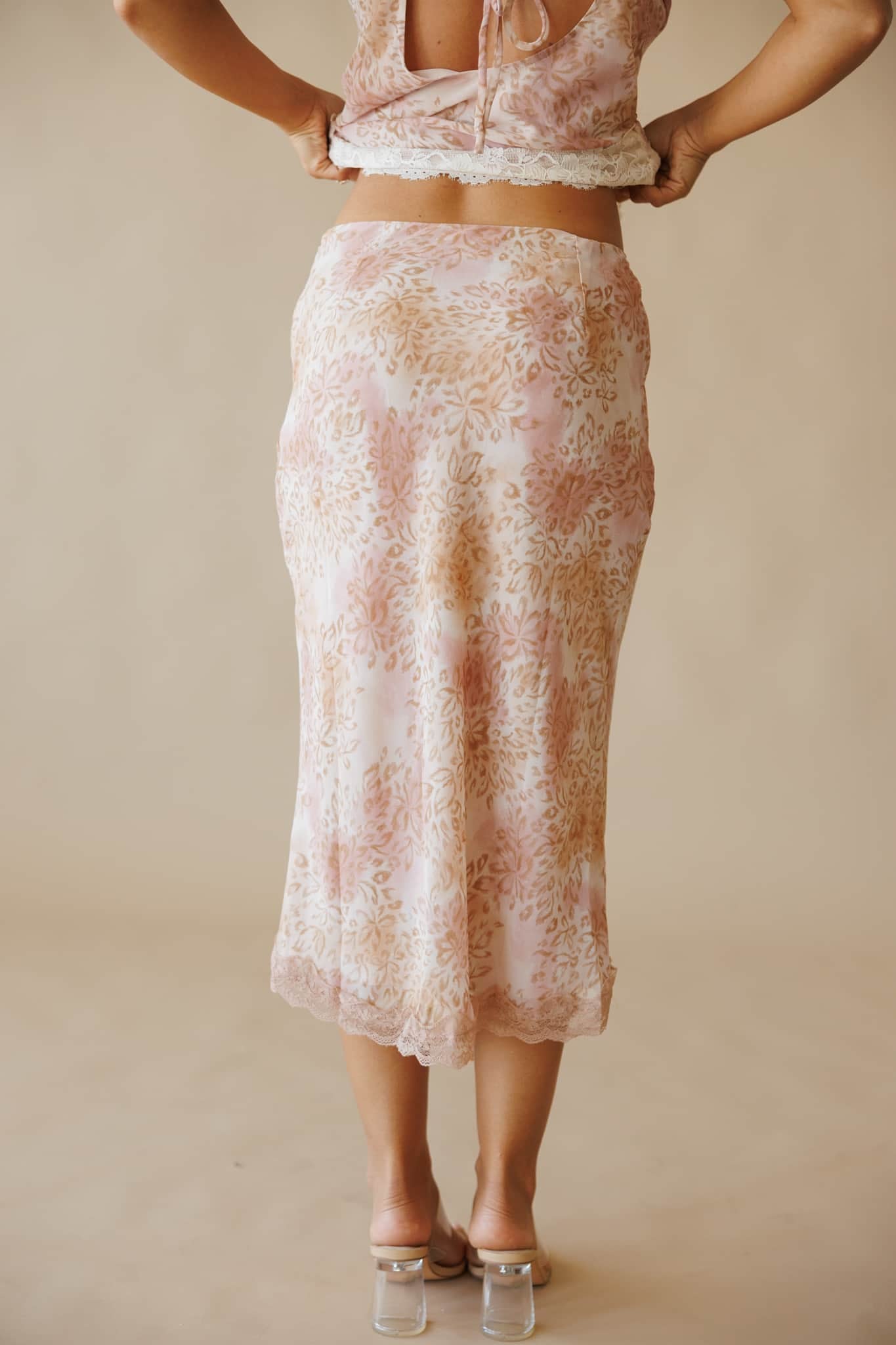 Rose Safari Lace Skirt