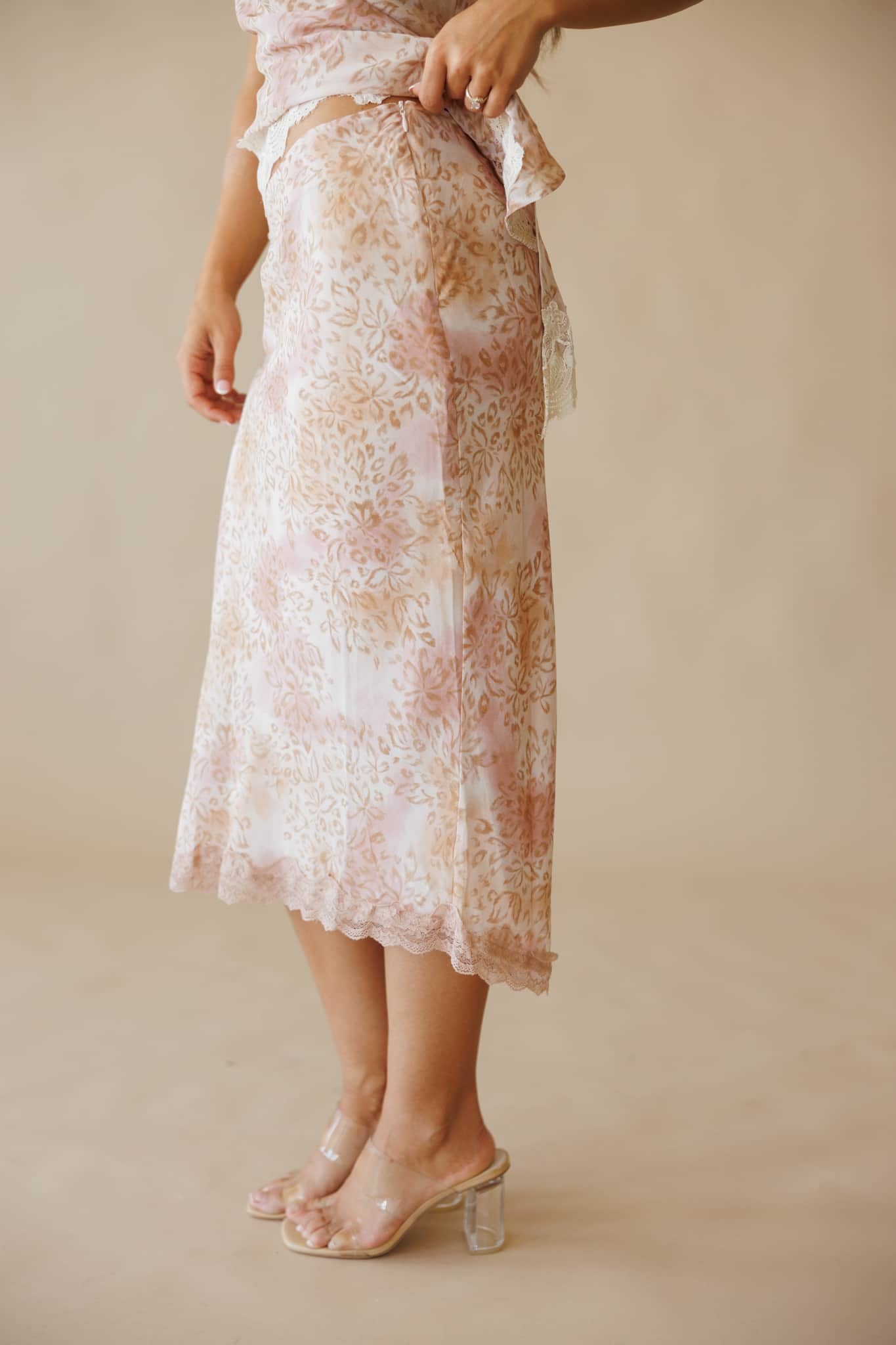 Rose Safari Lace Skirt