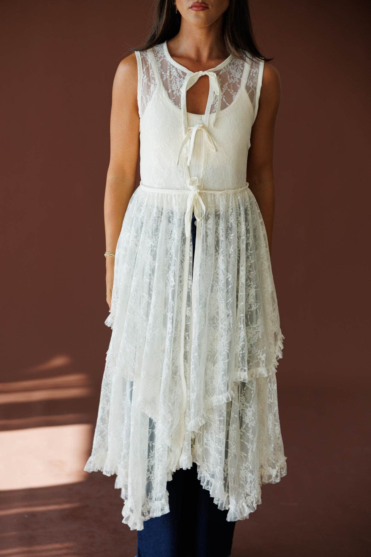 Handwritten Lace Top