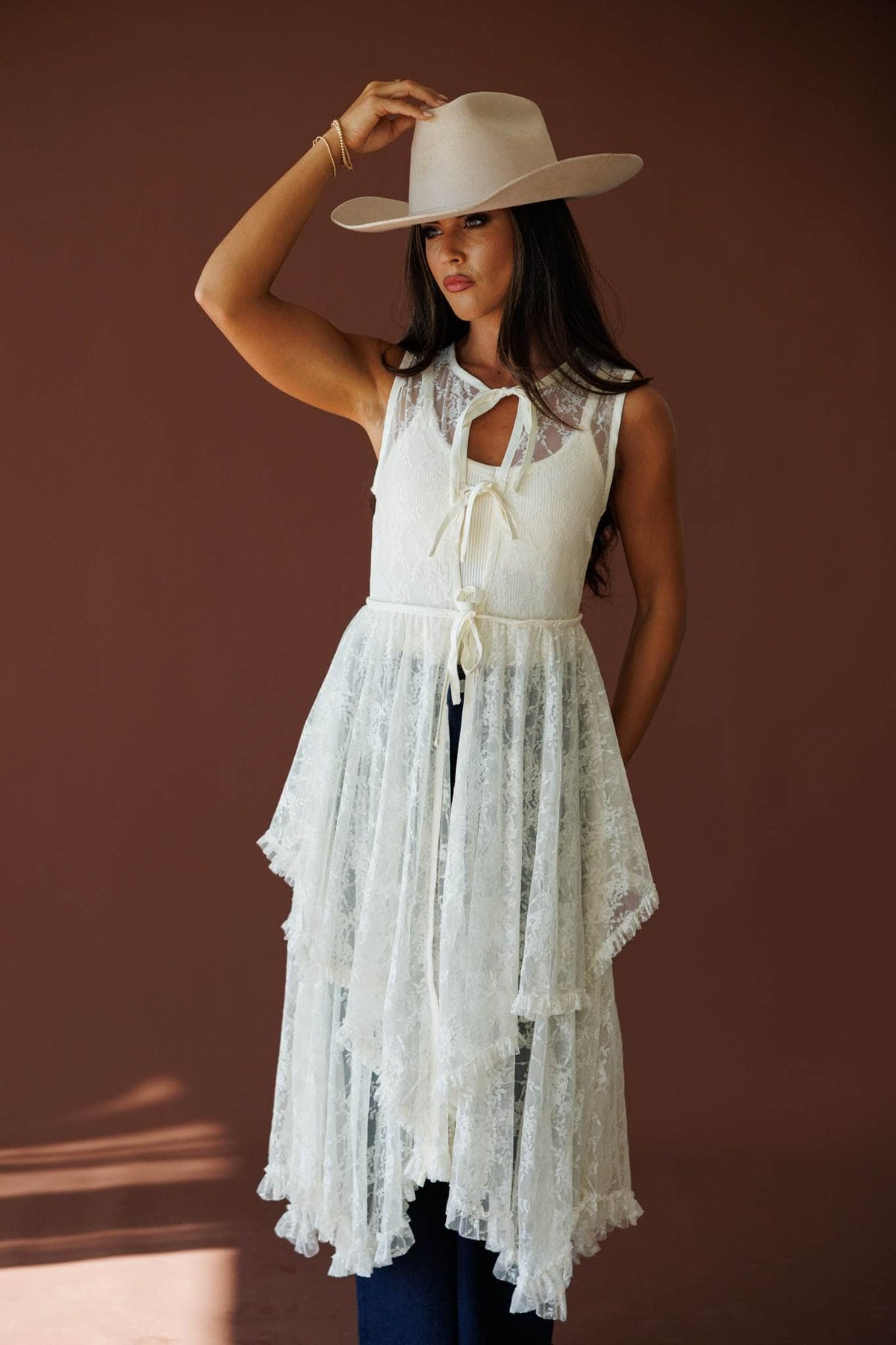 Handwritten Lace Top