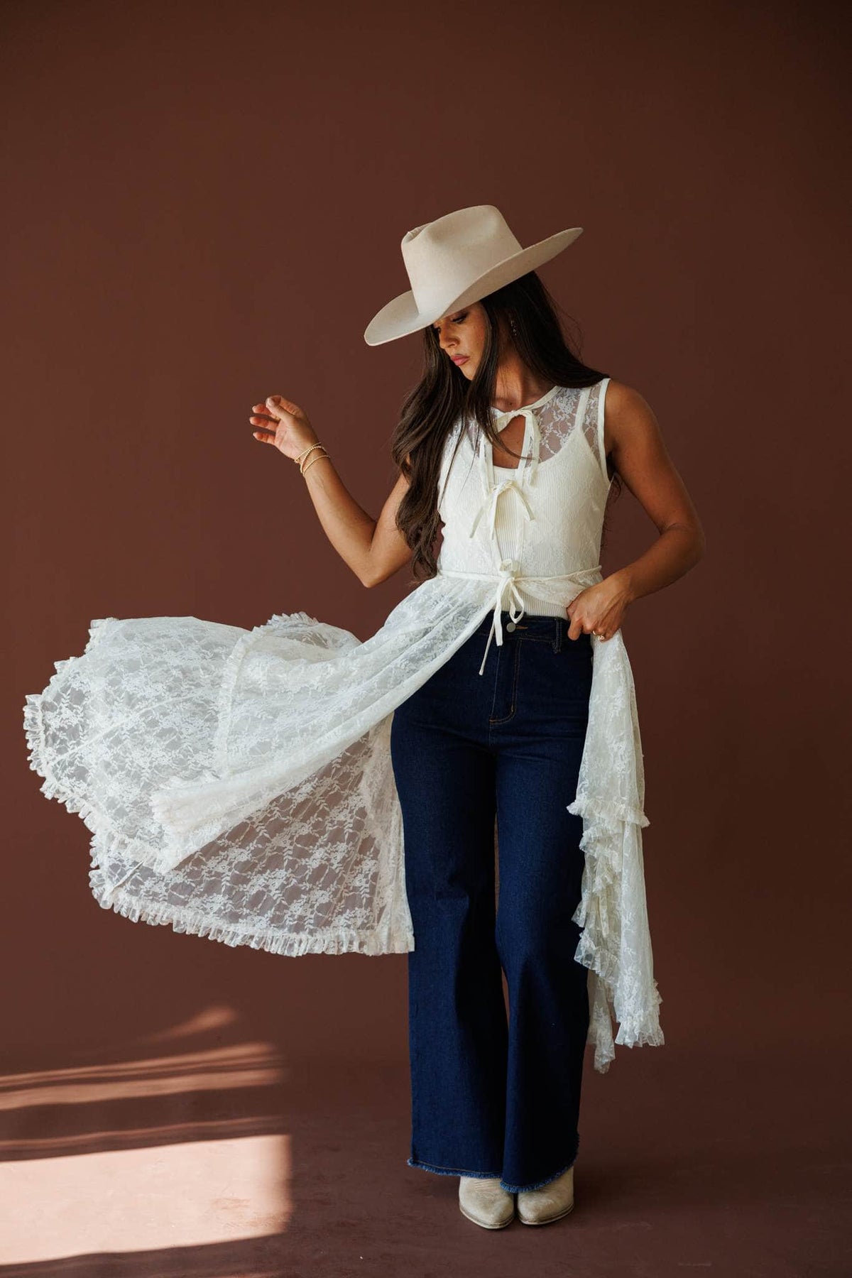 Handwritten Lace Top