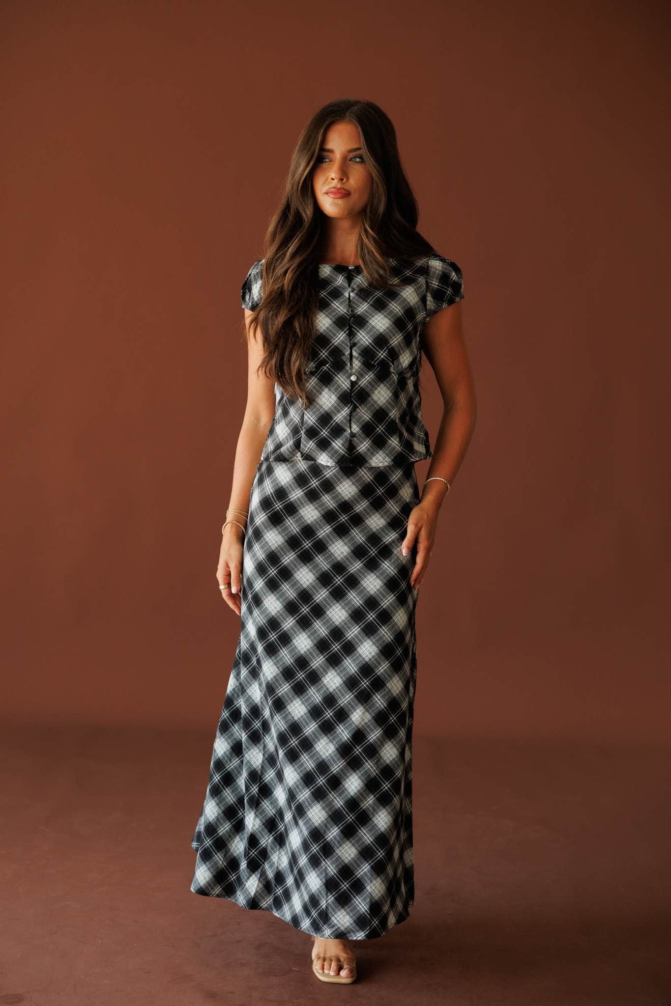 Town Square Plaid Top