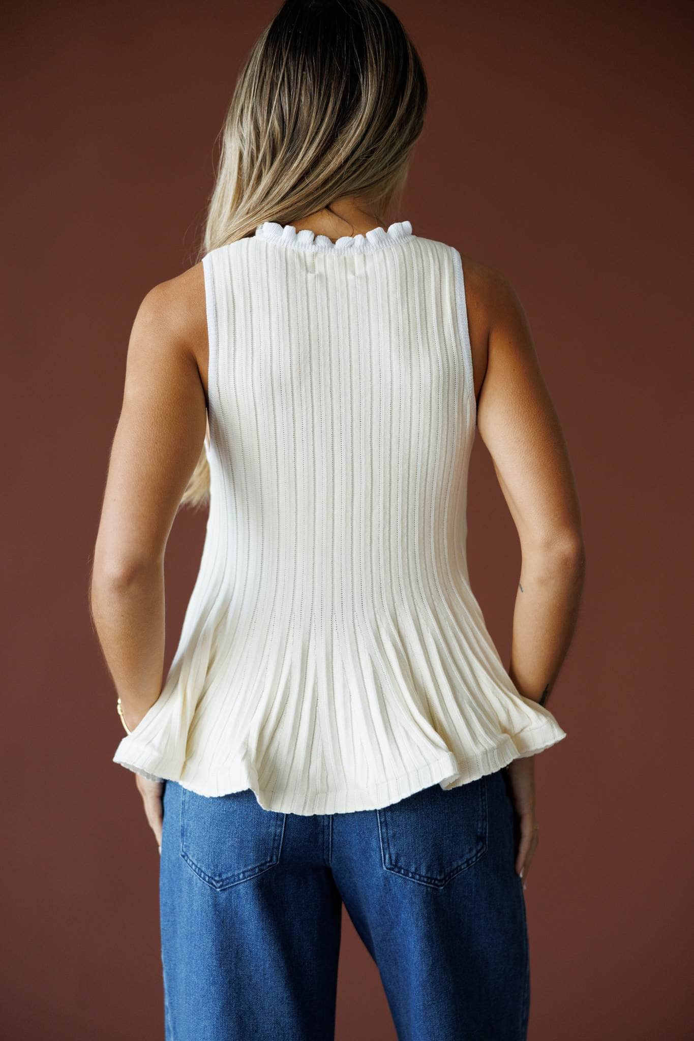 Champagne Lunch Pleated Top