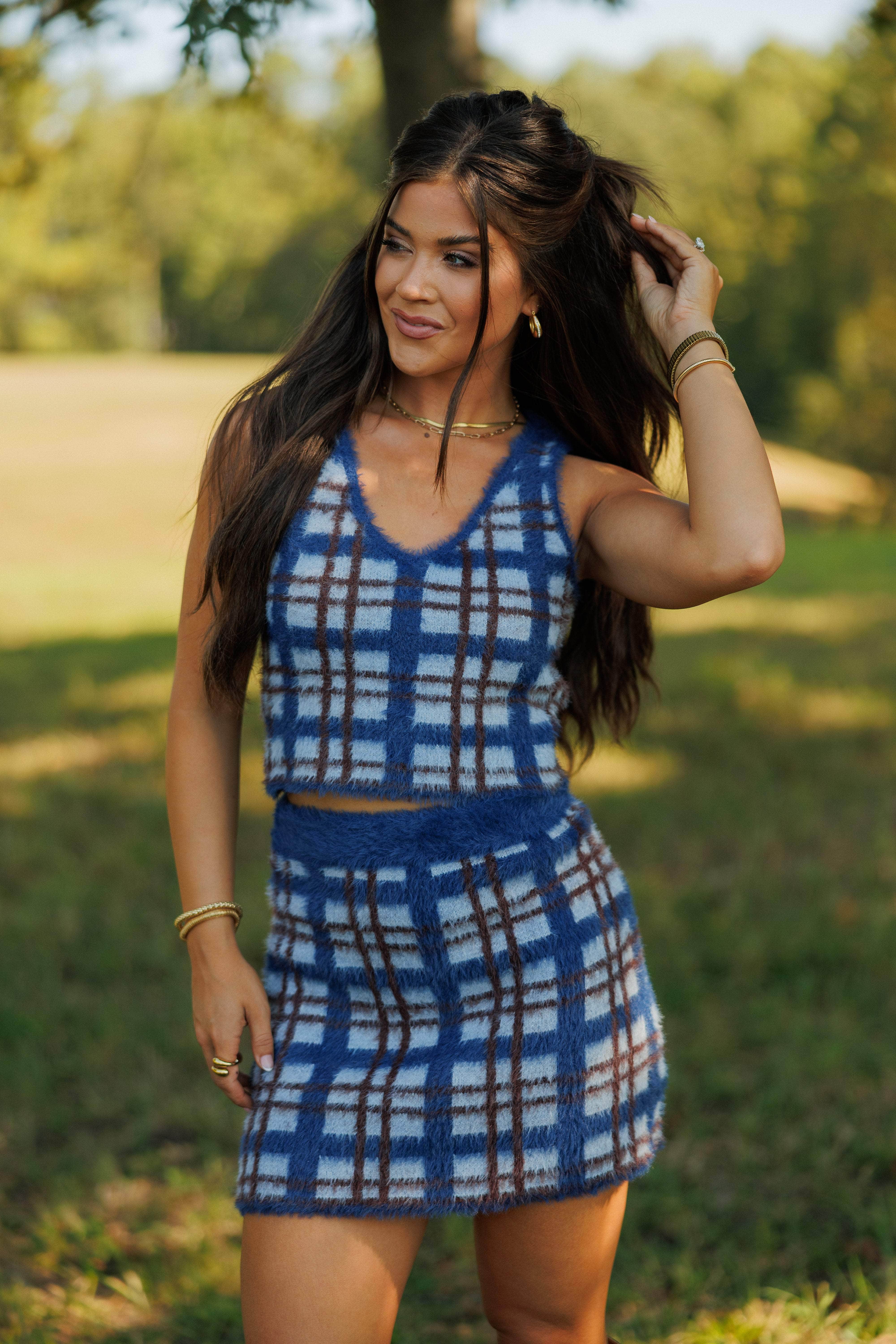 Checkmate Chic Skirt