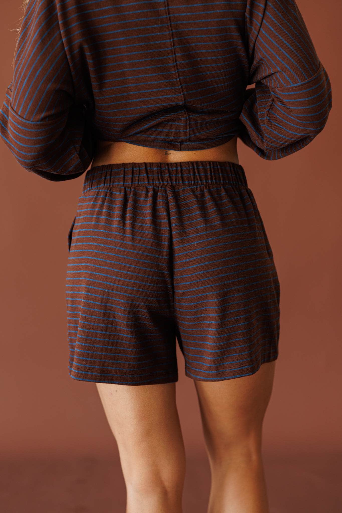 Cocoa Club Striped Shorts
