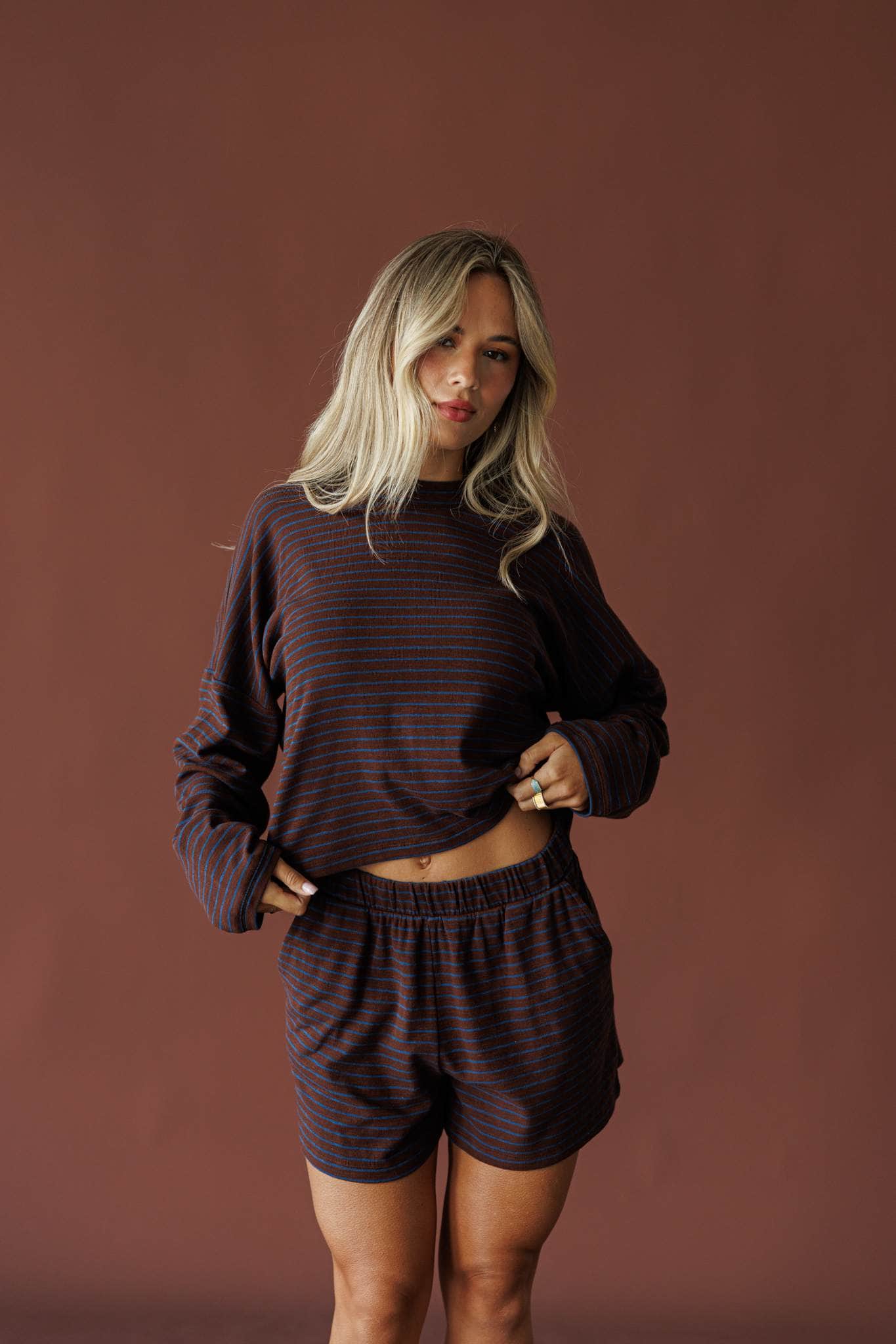 Cocoa Club Striped Shorts
