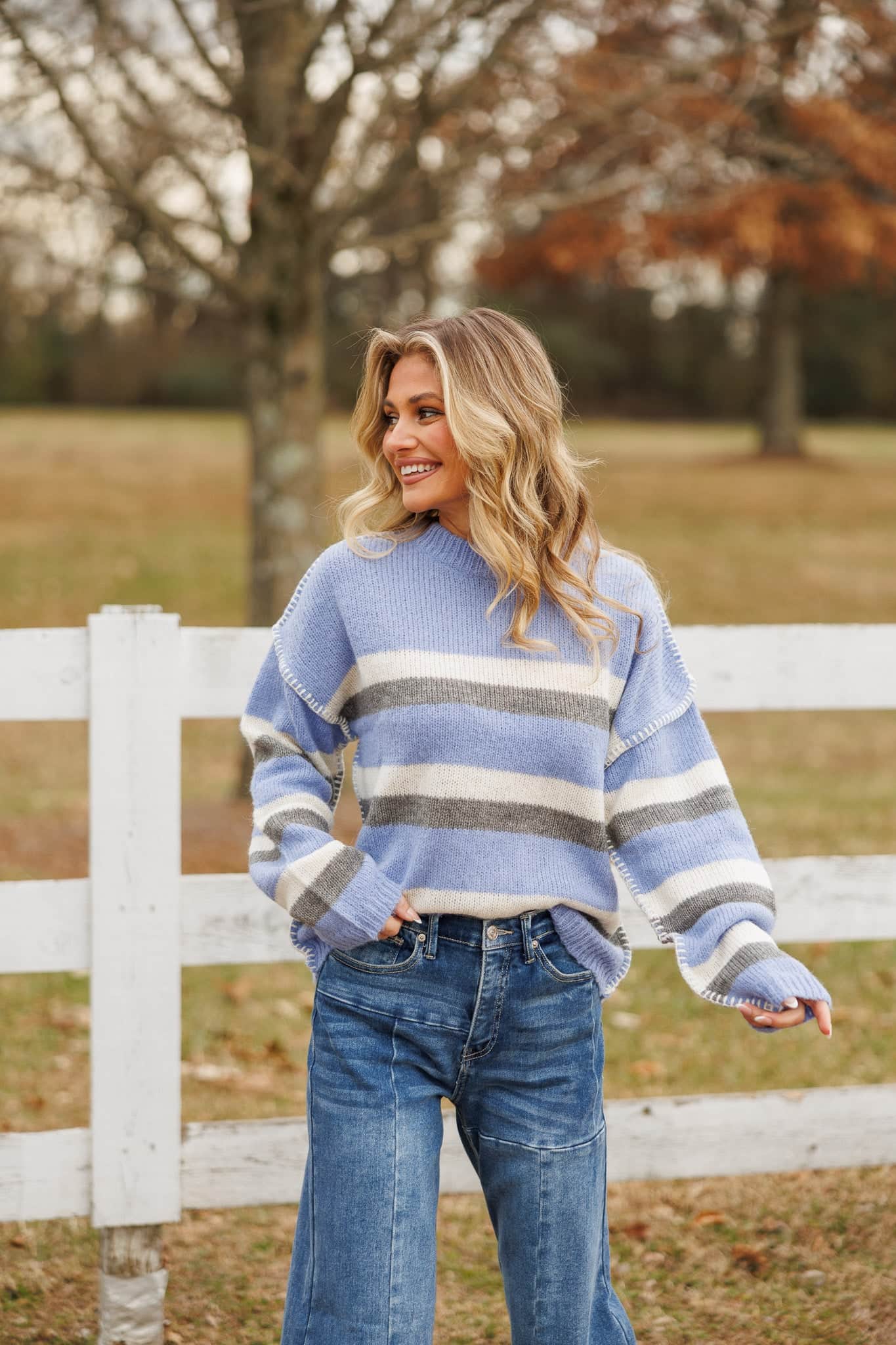Cool Touch Striped Sweater