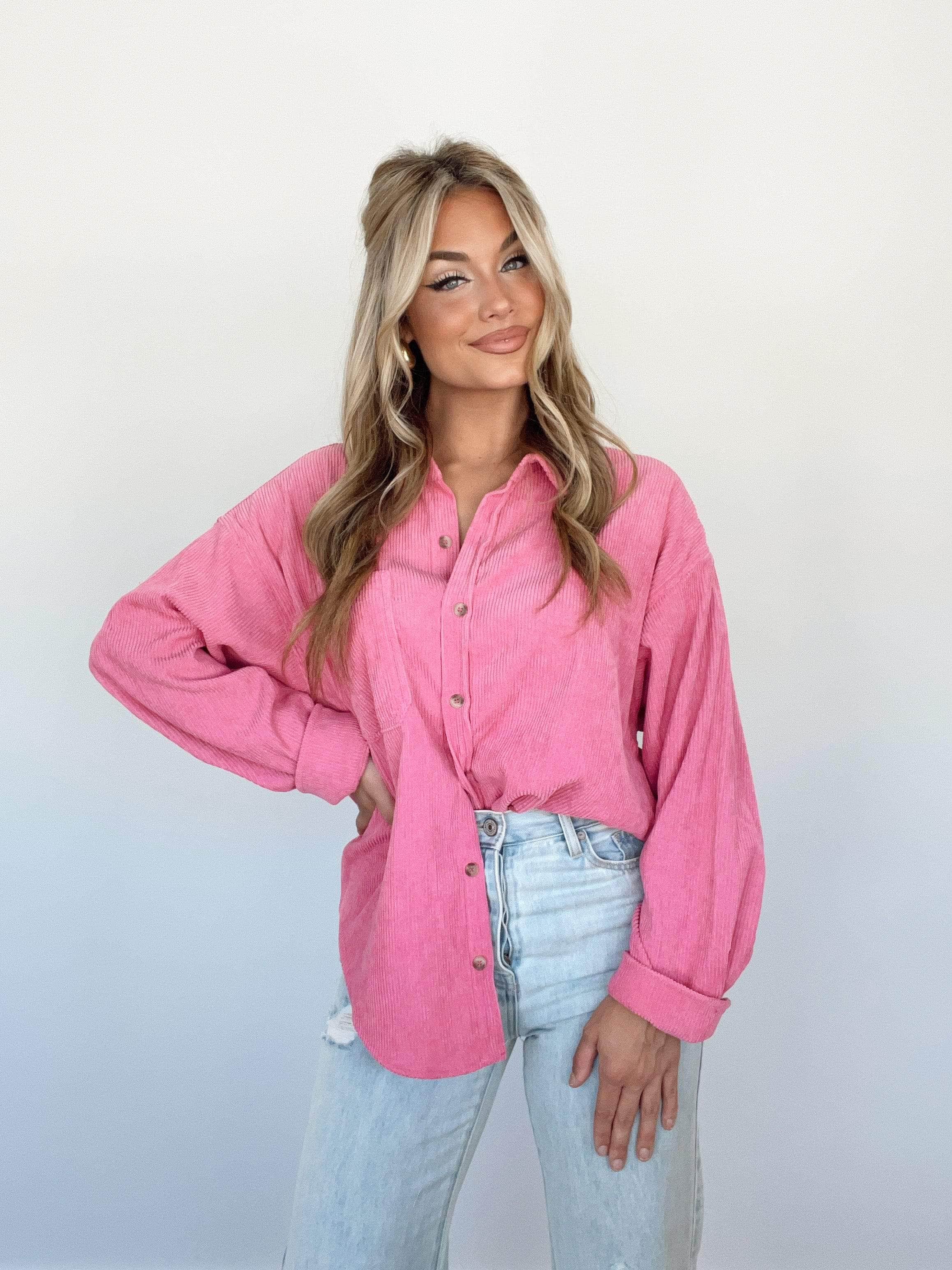 Corduroy Button Up Lane 201