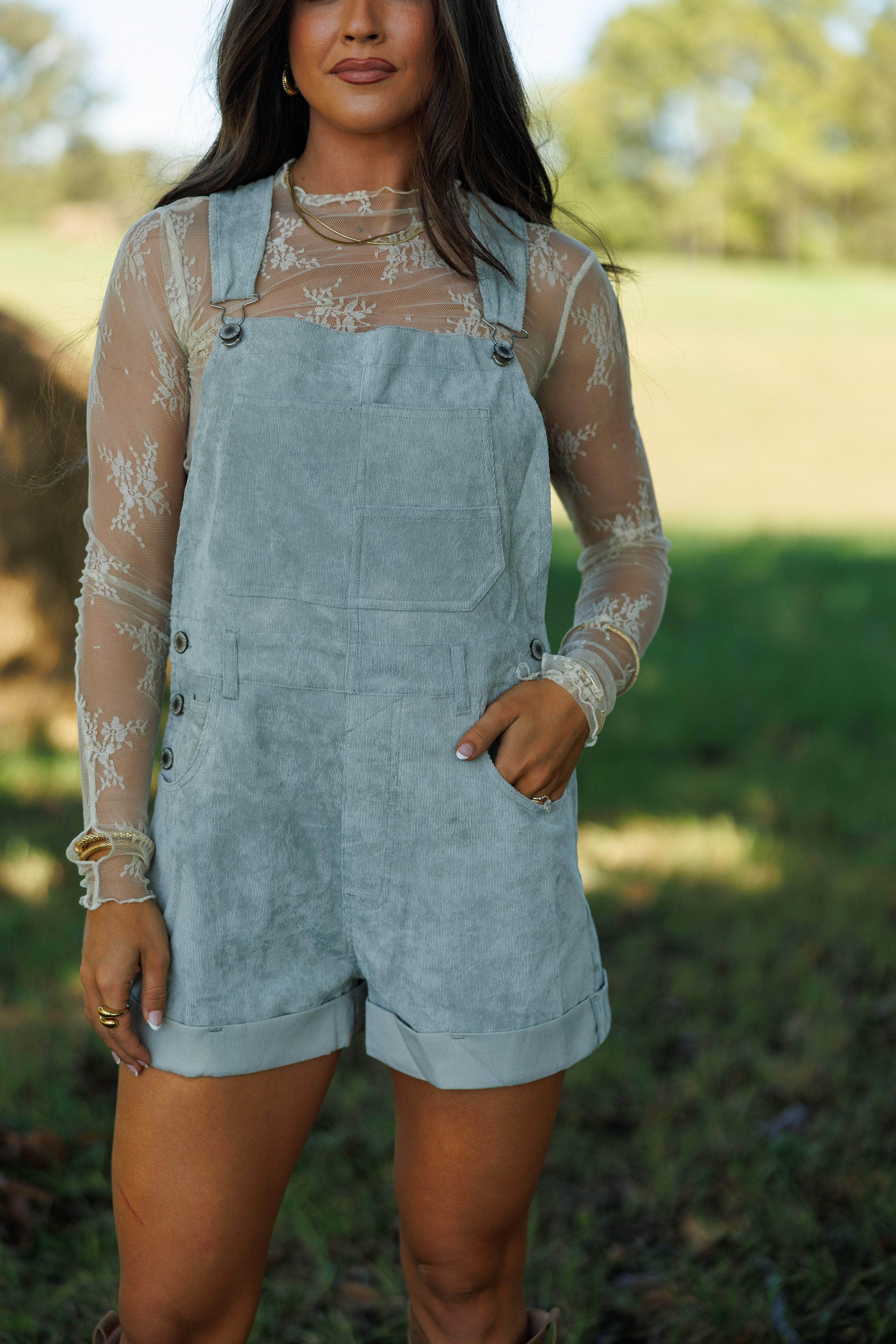 Corduroy Shortalls | Corduroy Overalls for Women | Lane 201