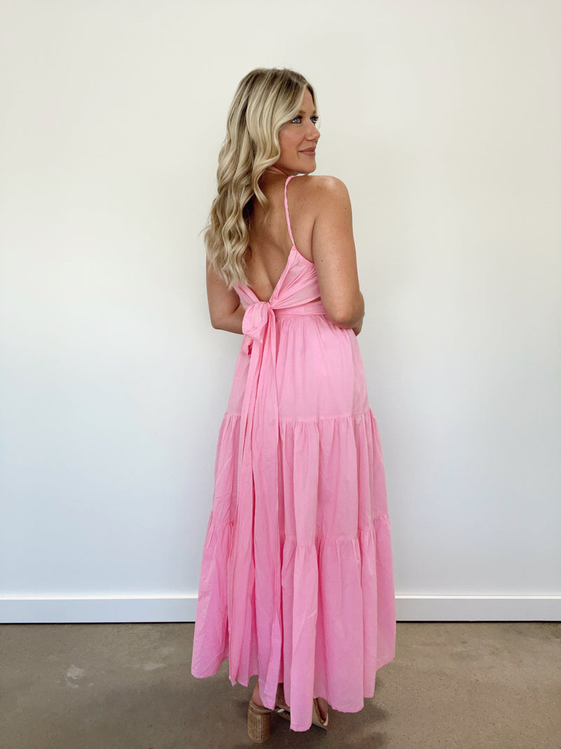 D8545 pink maxi dress In The Beginning