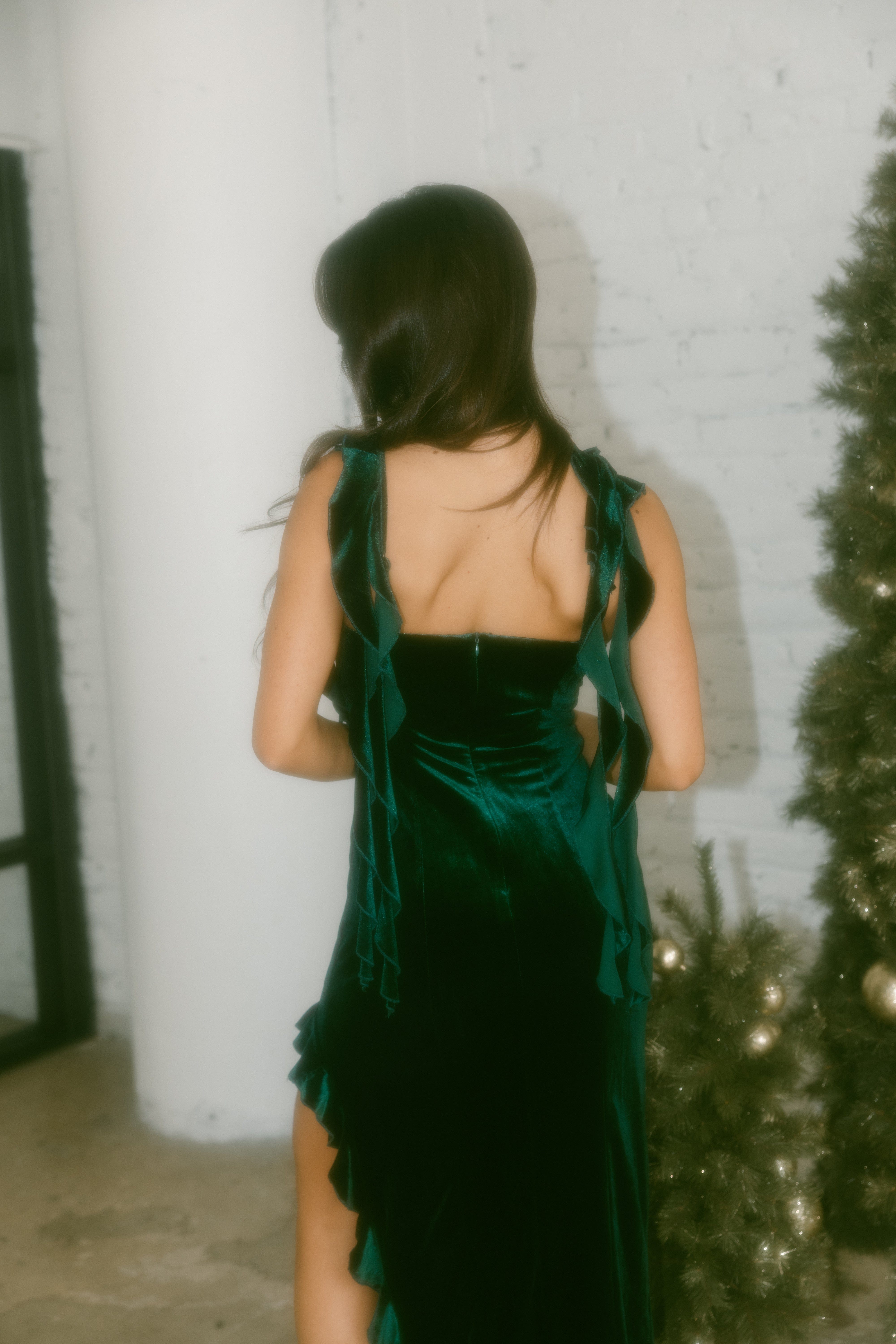 Velvet Cheer Maxi Dress