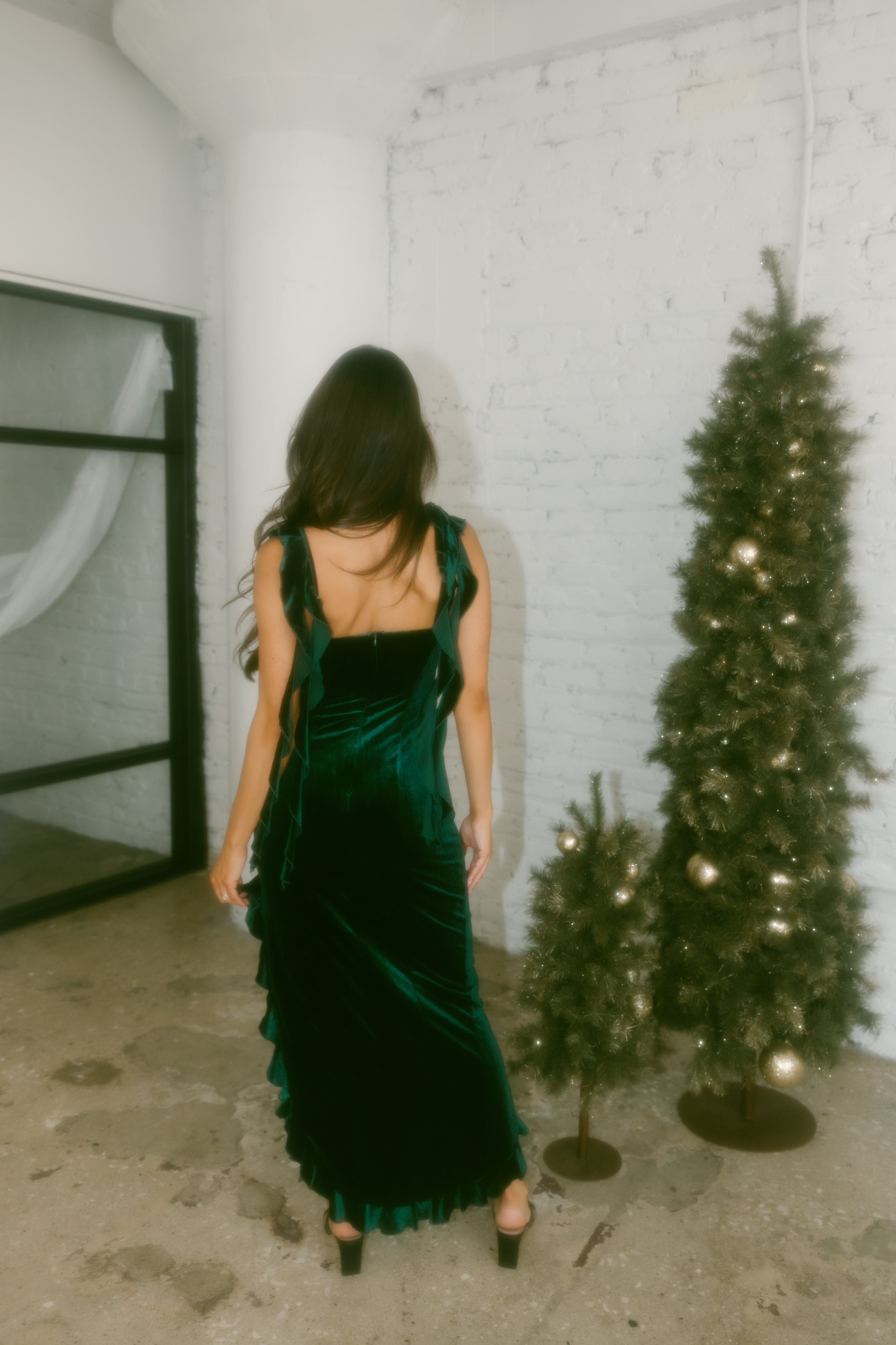 Velvet Cheer Maxi Dress