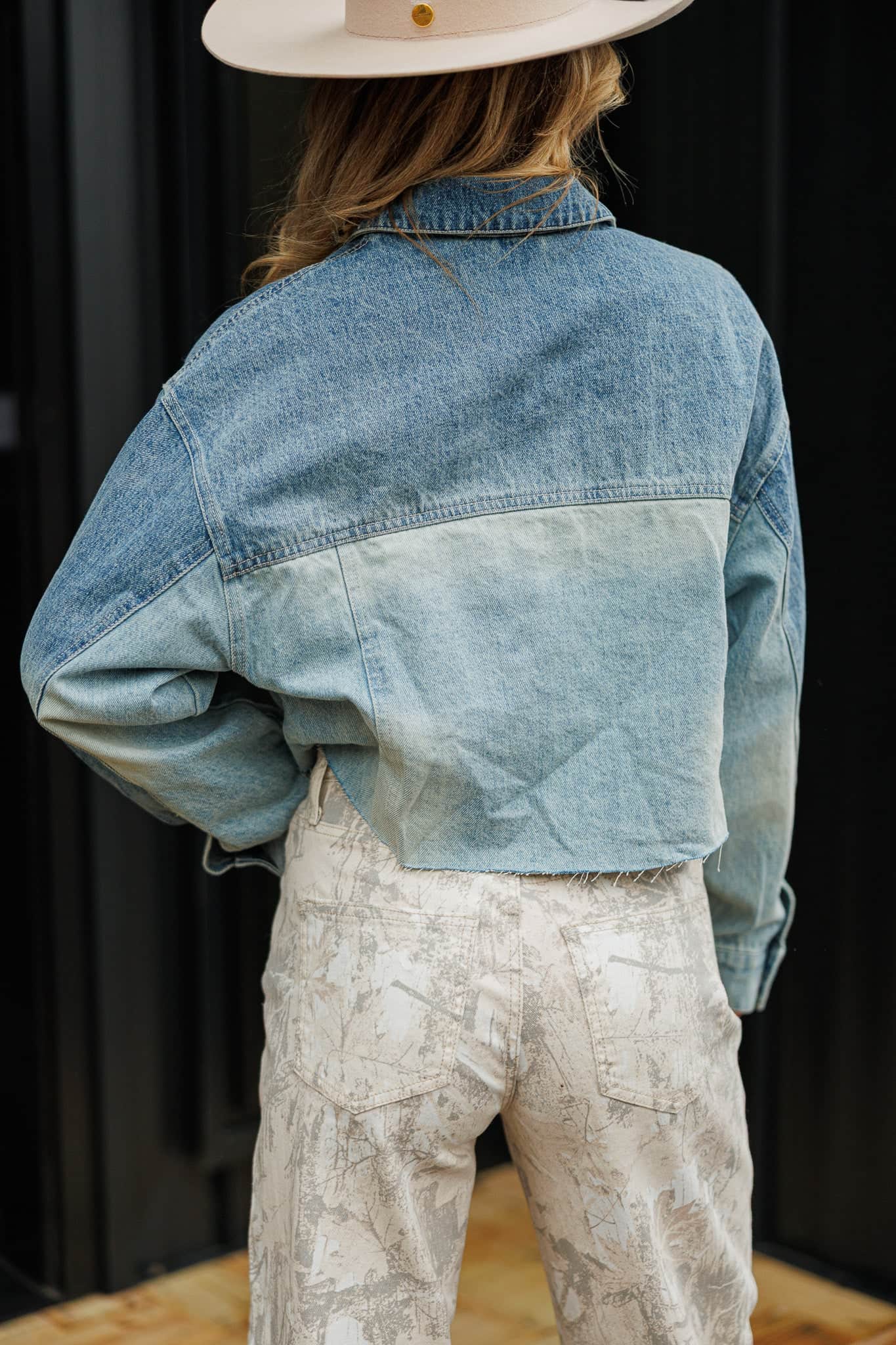 Denim Cowgirl Cropped Jacket
