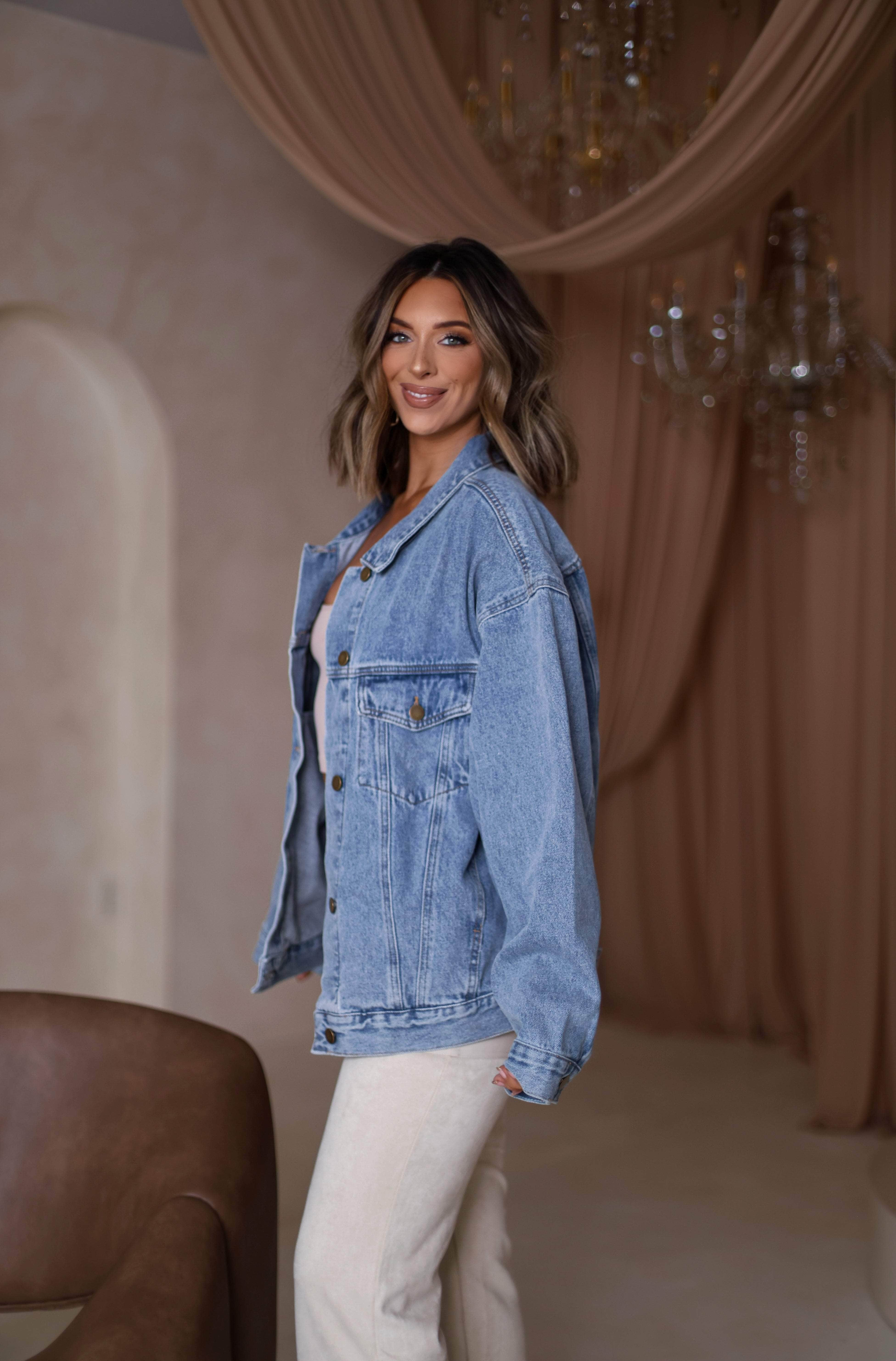 Denim Oversized Claudia Jacket