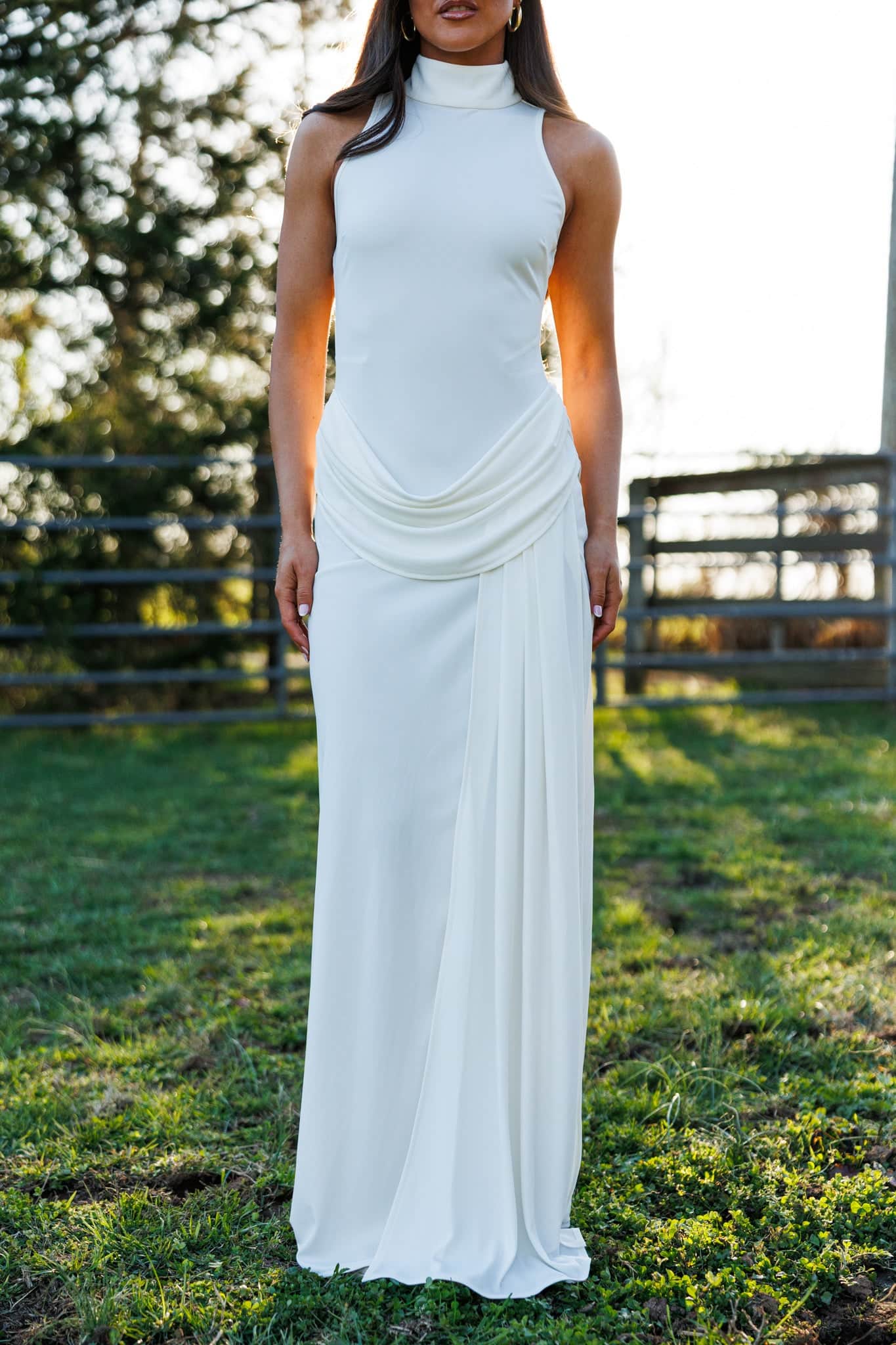 simple linen maxi dress VisibleArt Sleeveless Linen Maxi Dress with Pockets