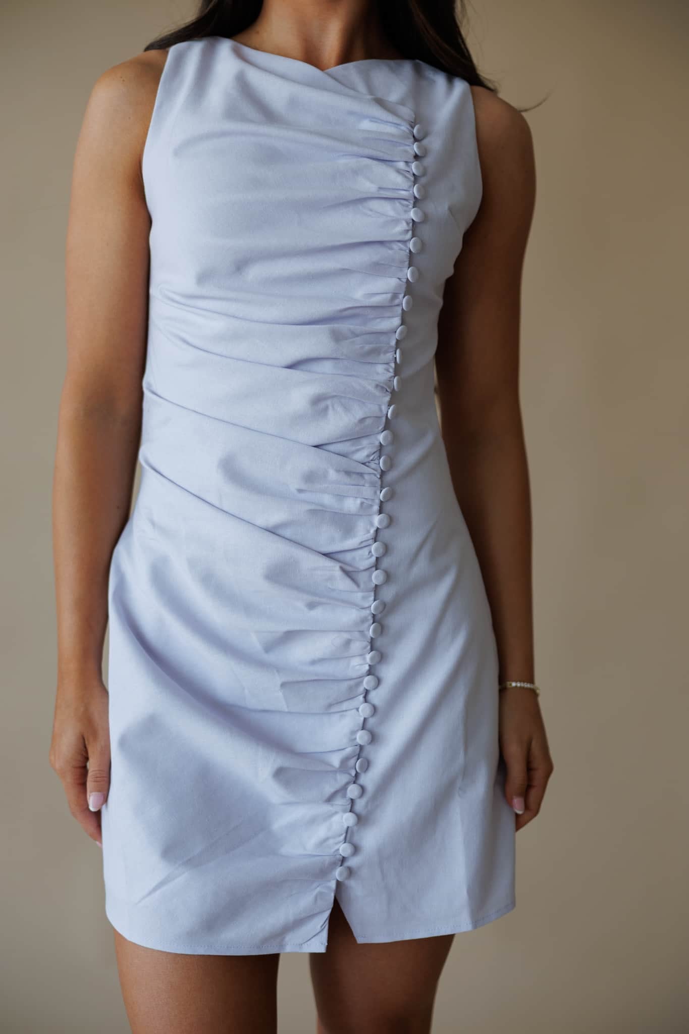 Polished In The City Linen Dress