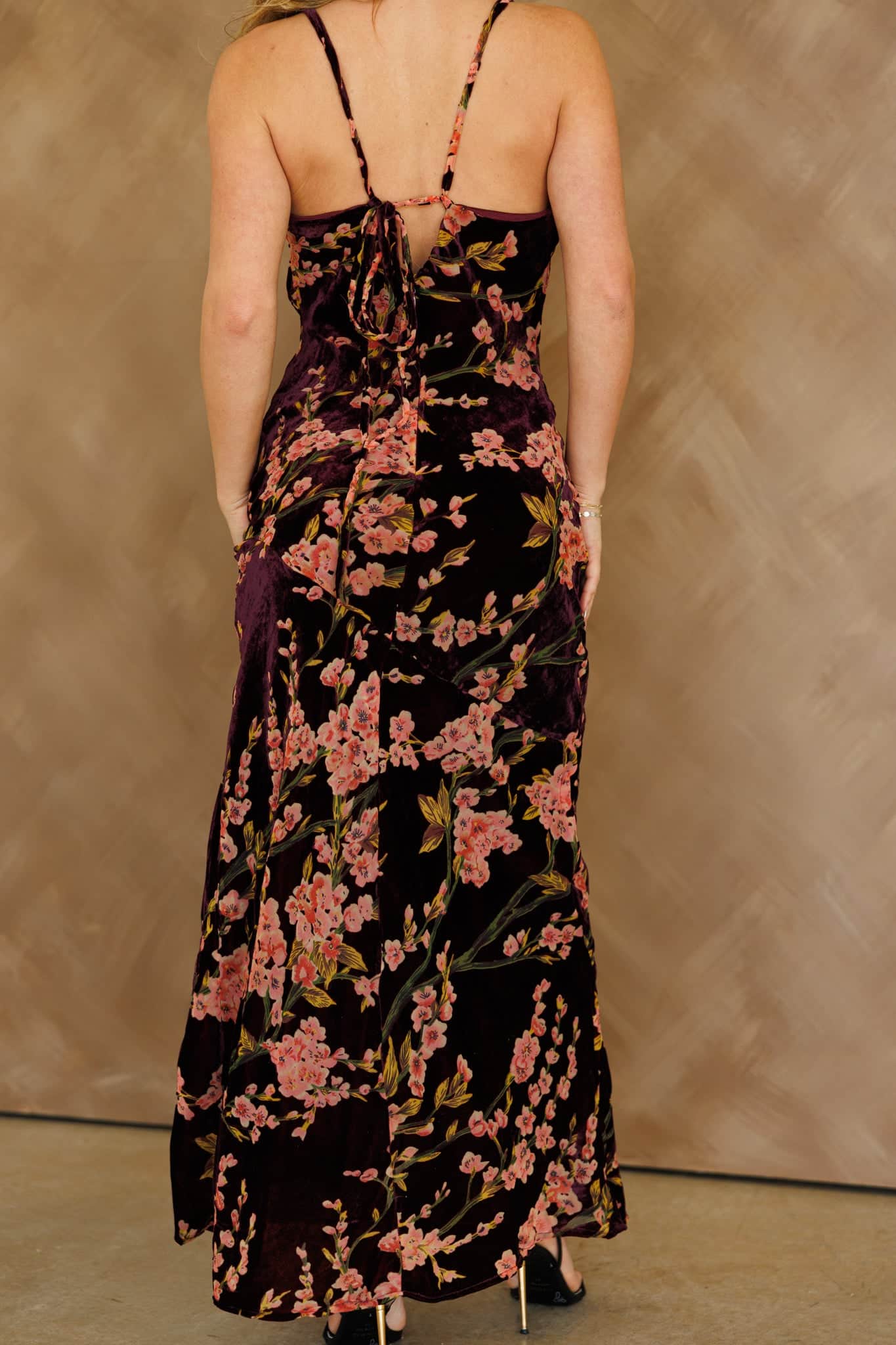 Love Song Velvet Floral Dress