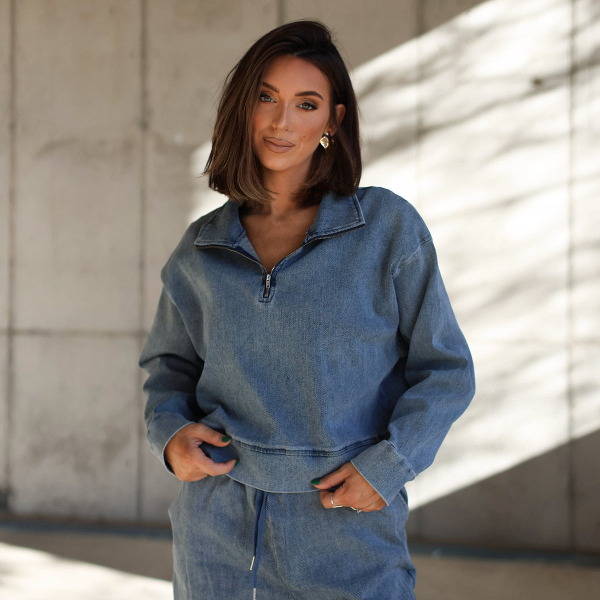 dressed in denim I will always be on the market for a new denim dress!!!! Comment PETAL to be sent a dm with the links., Direct Link