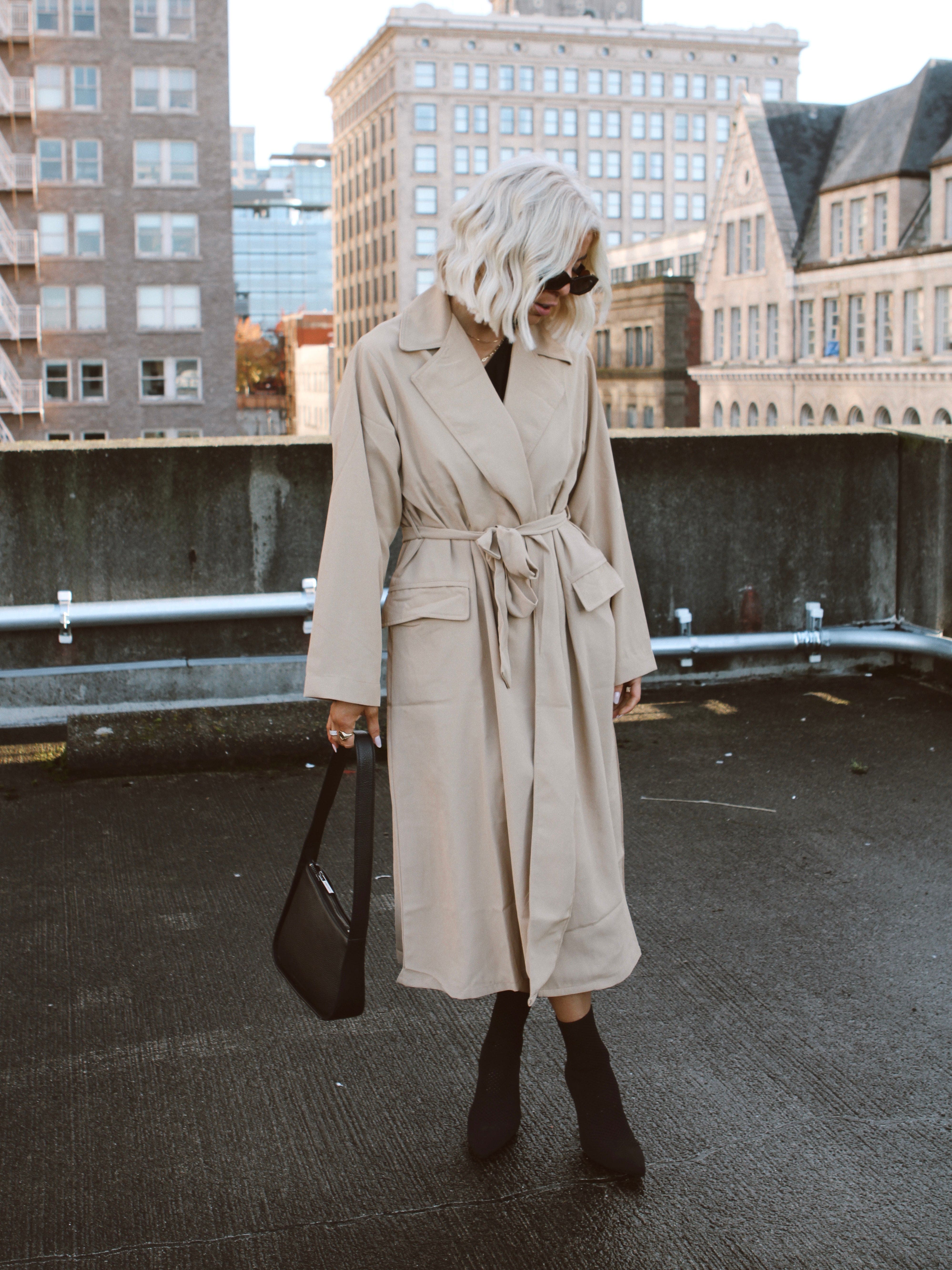 Elevated Trench Coat - S / Beige