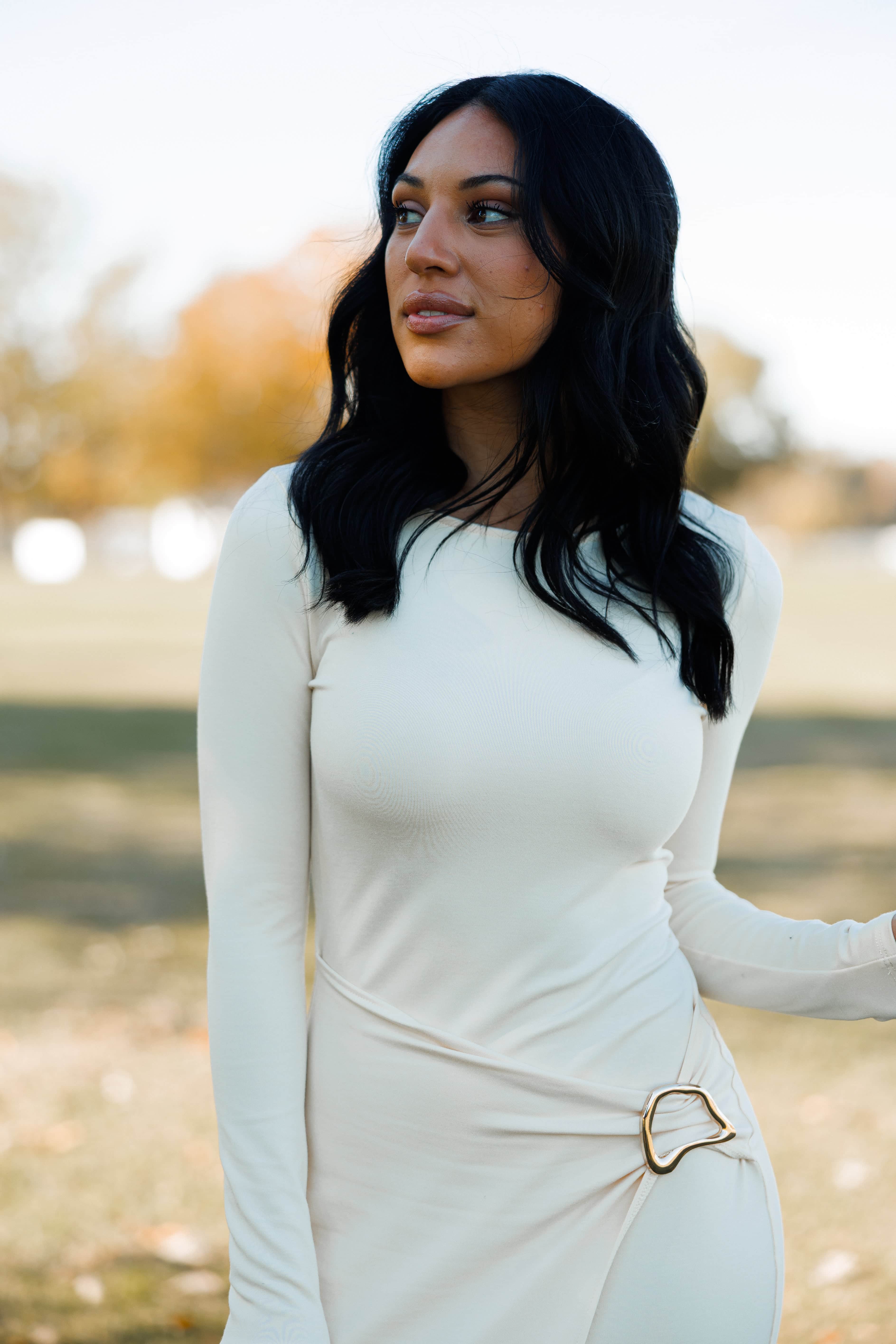 Estate Dinner Maxi Dress L Nude by Lane 201