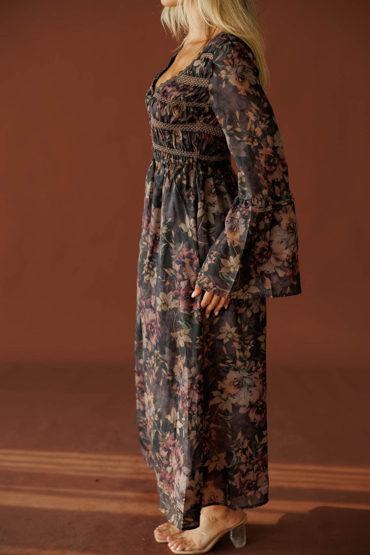 Evening Ember Floral Dress