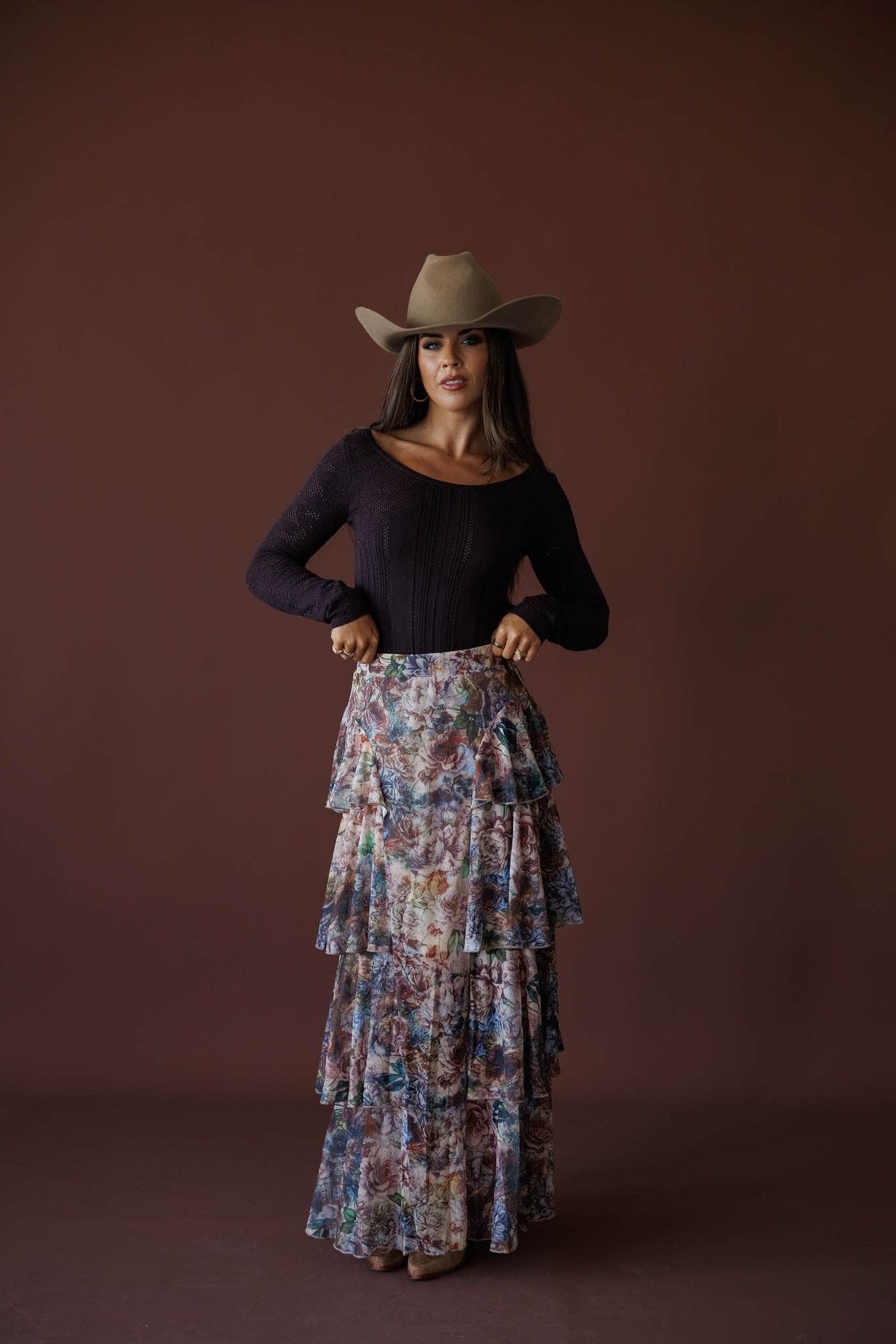 Falling Fast Floral Skirt