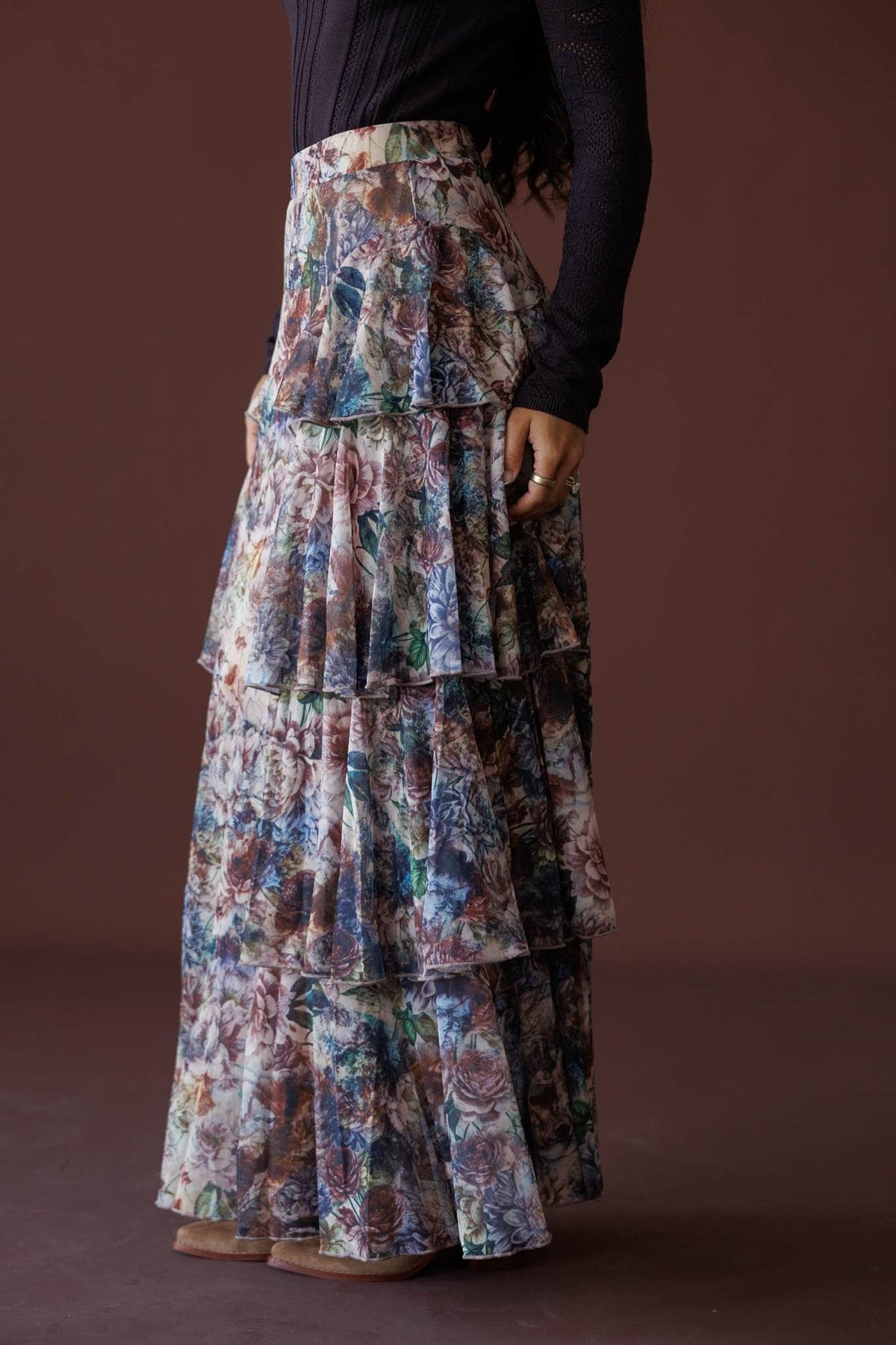 Falling Fast Floral Skirt