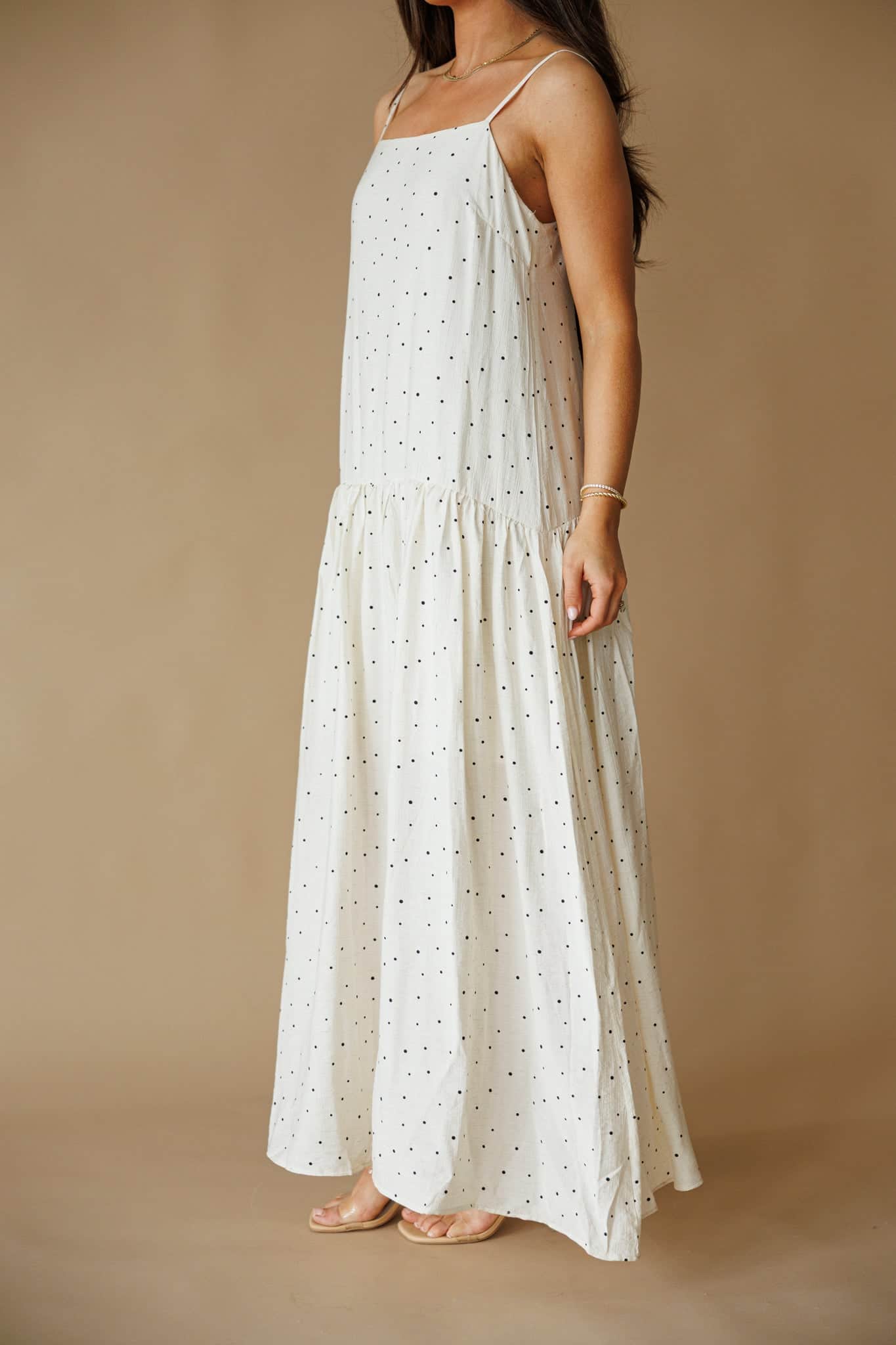 Trendy, Chic Women's Clothing Boutique Promesa Women's Oatmeal Maxi Dress, Rayon-Blend Fabric, Adjustable Straps, Back Zipper, Female Lane 201 Trendy, Chic Women's Clothing Boutique Promesa Women's Oatmeal Maxi Dress, Rayon-Blend Fabric, Adjustable Straps, Back Zipper, Female Lane 201