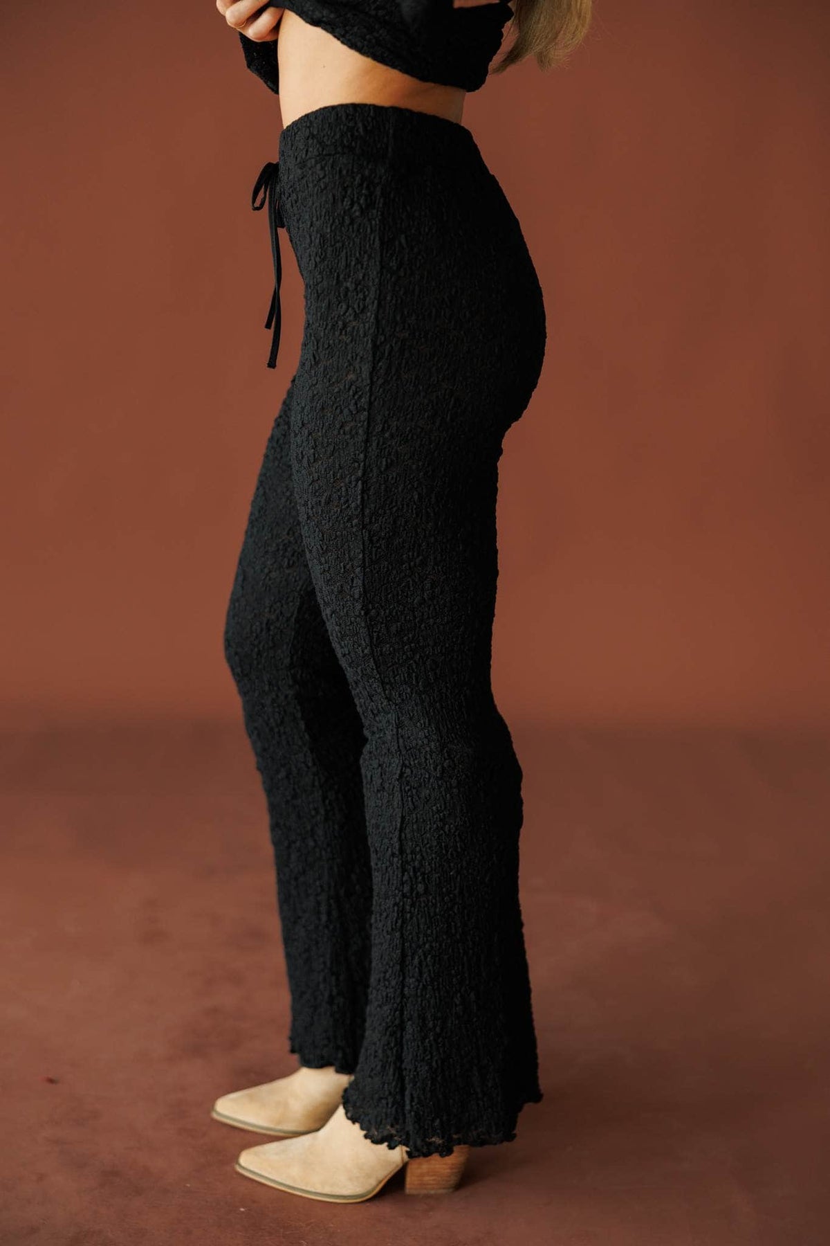 Floral Lace Flared Pants