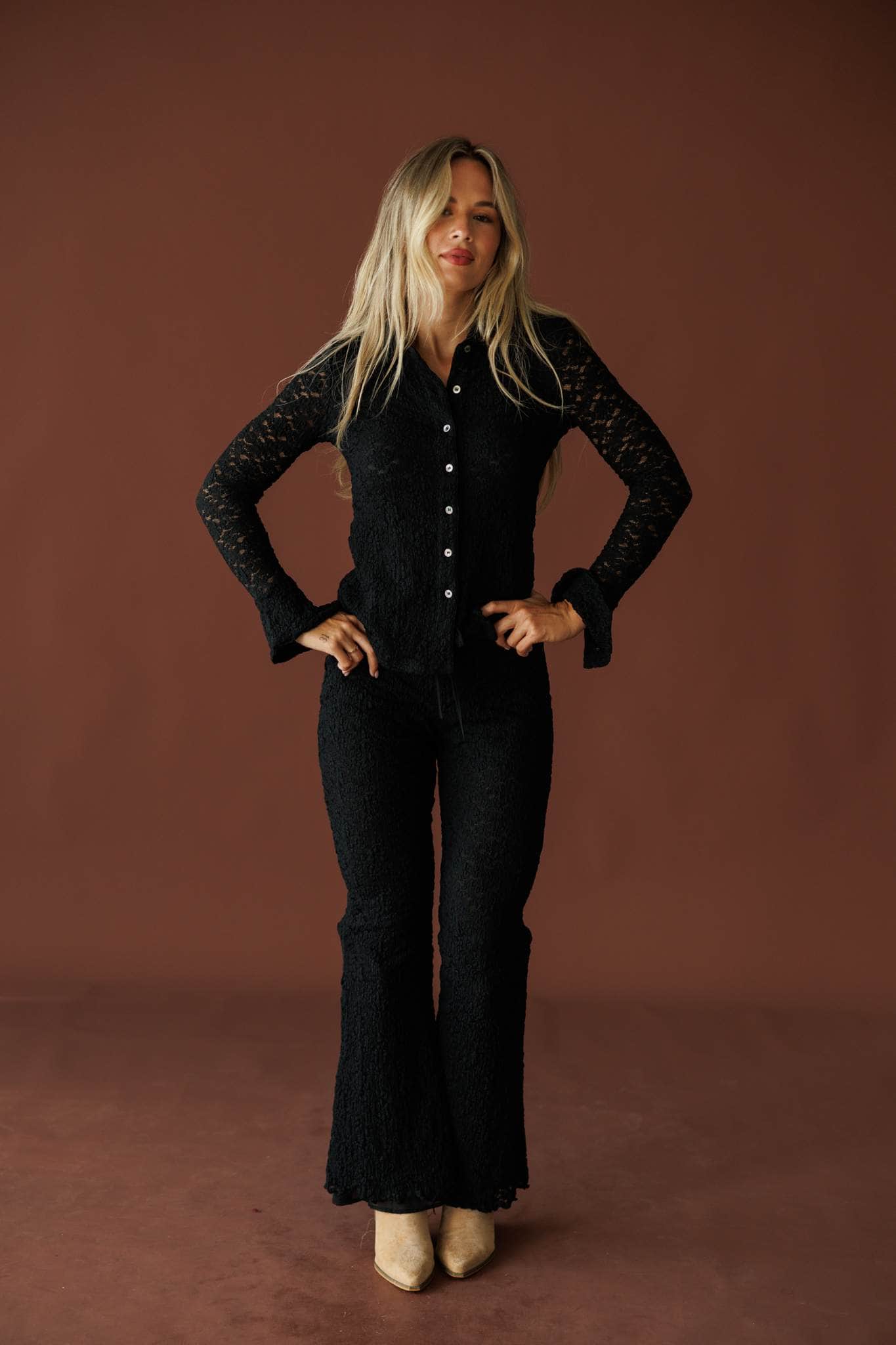 Floral Lace Long Sleeve Top