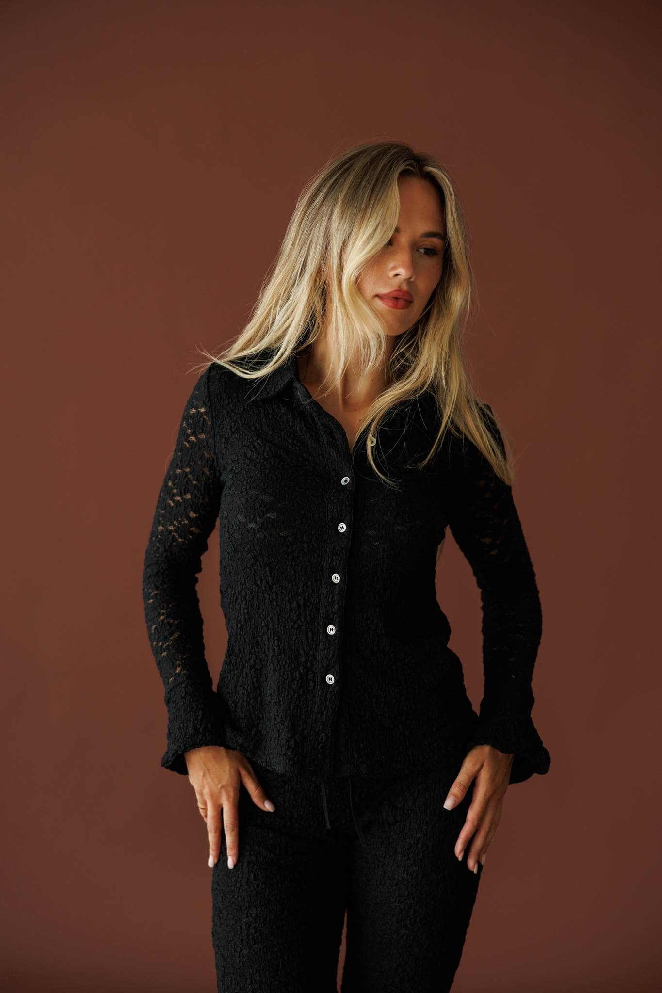 Floral Lace Long Sleeve Top