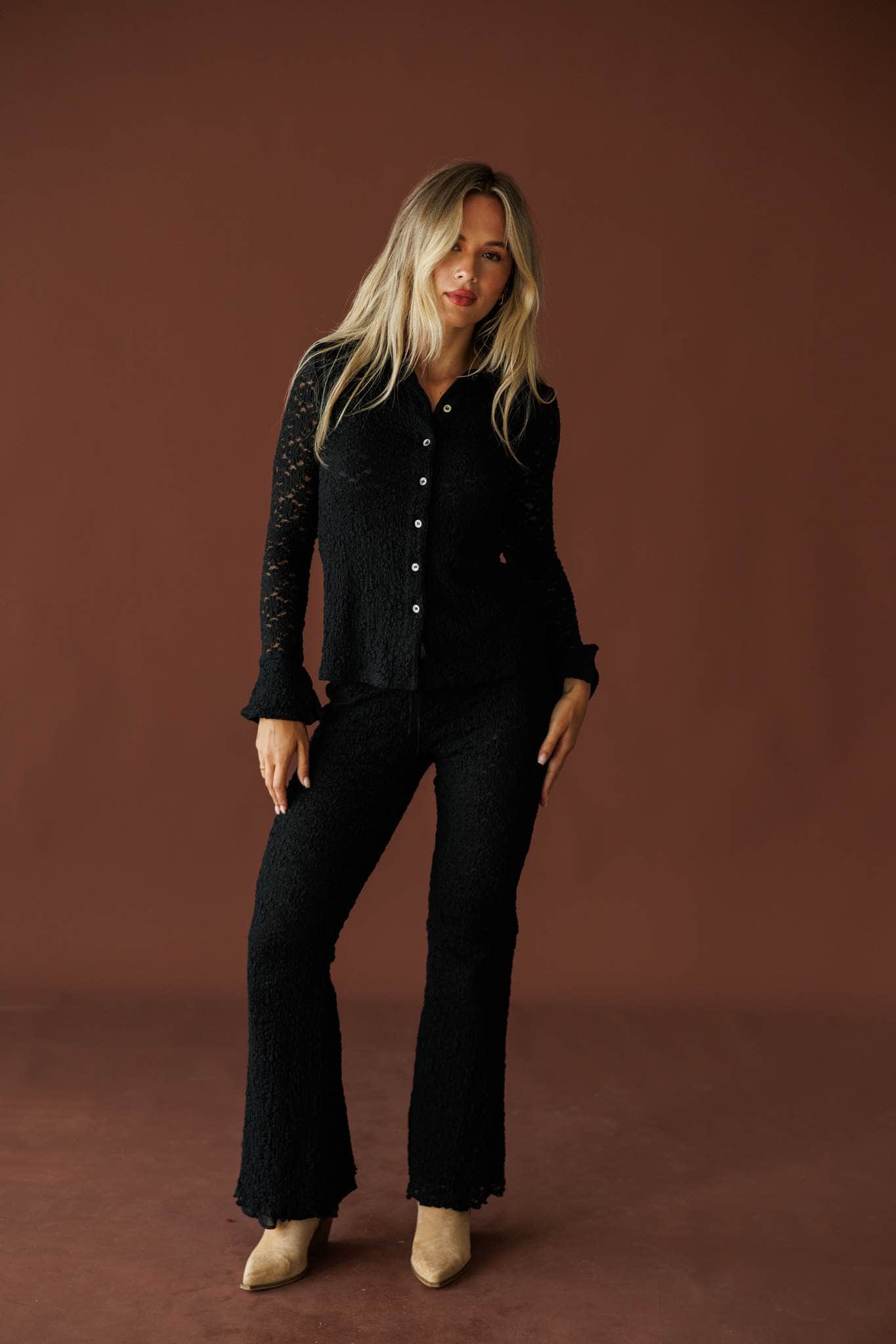 Floral Lace Long Sleeve Top