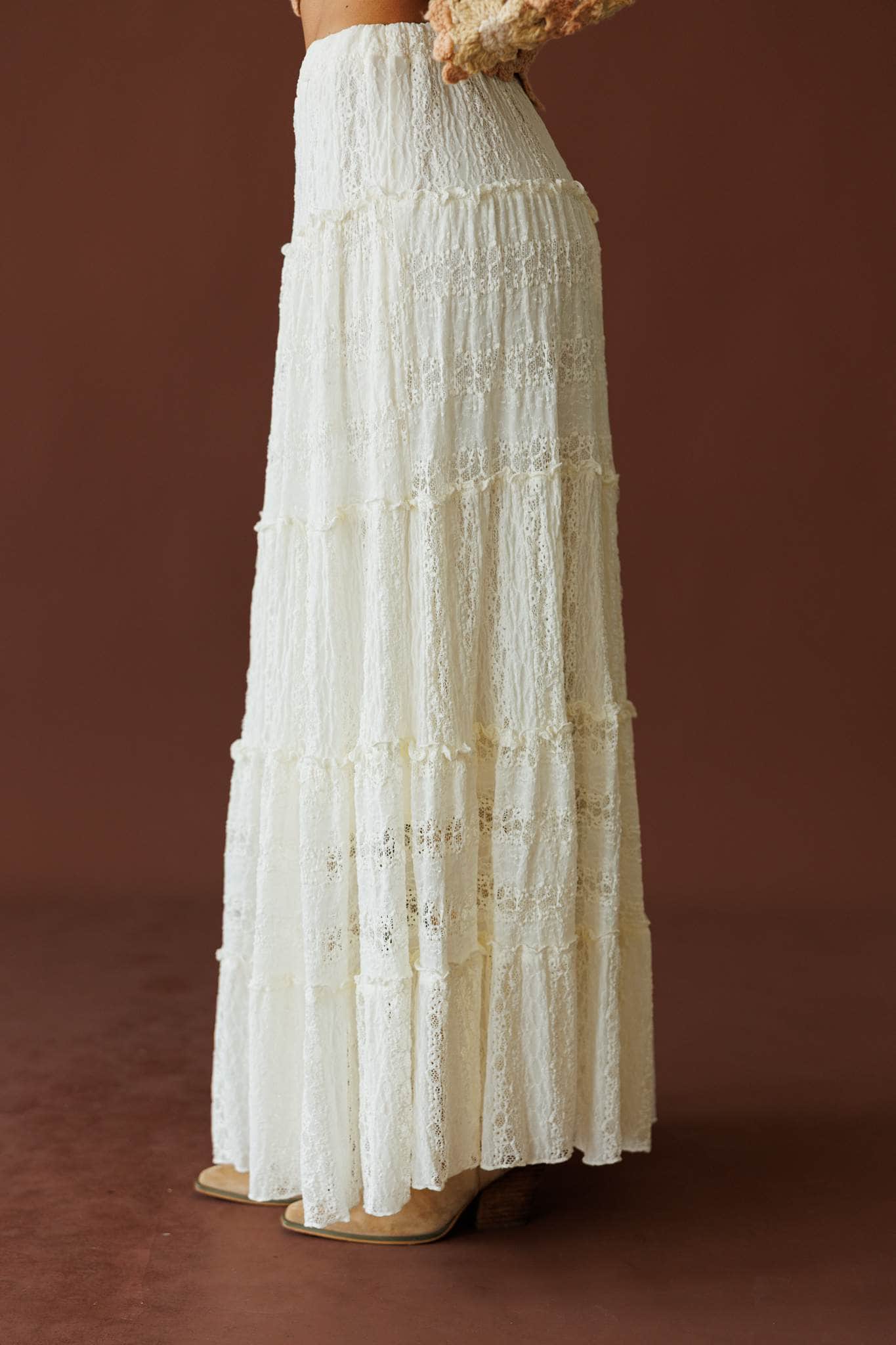Free Spirit Lace Maxi Skirt
